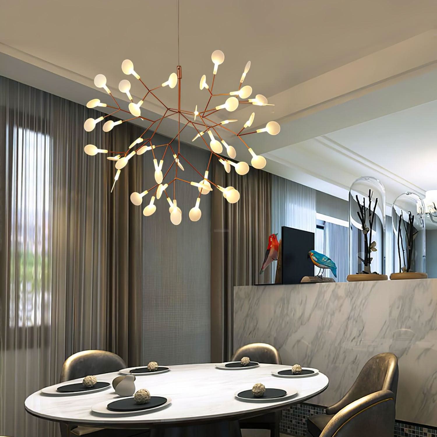 Rose Gold Firefly Chandelier - Luxehomezone