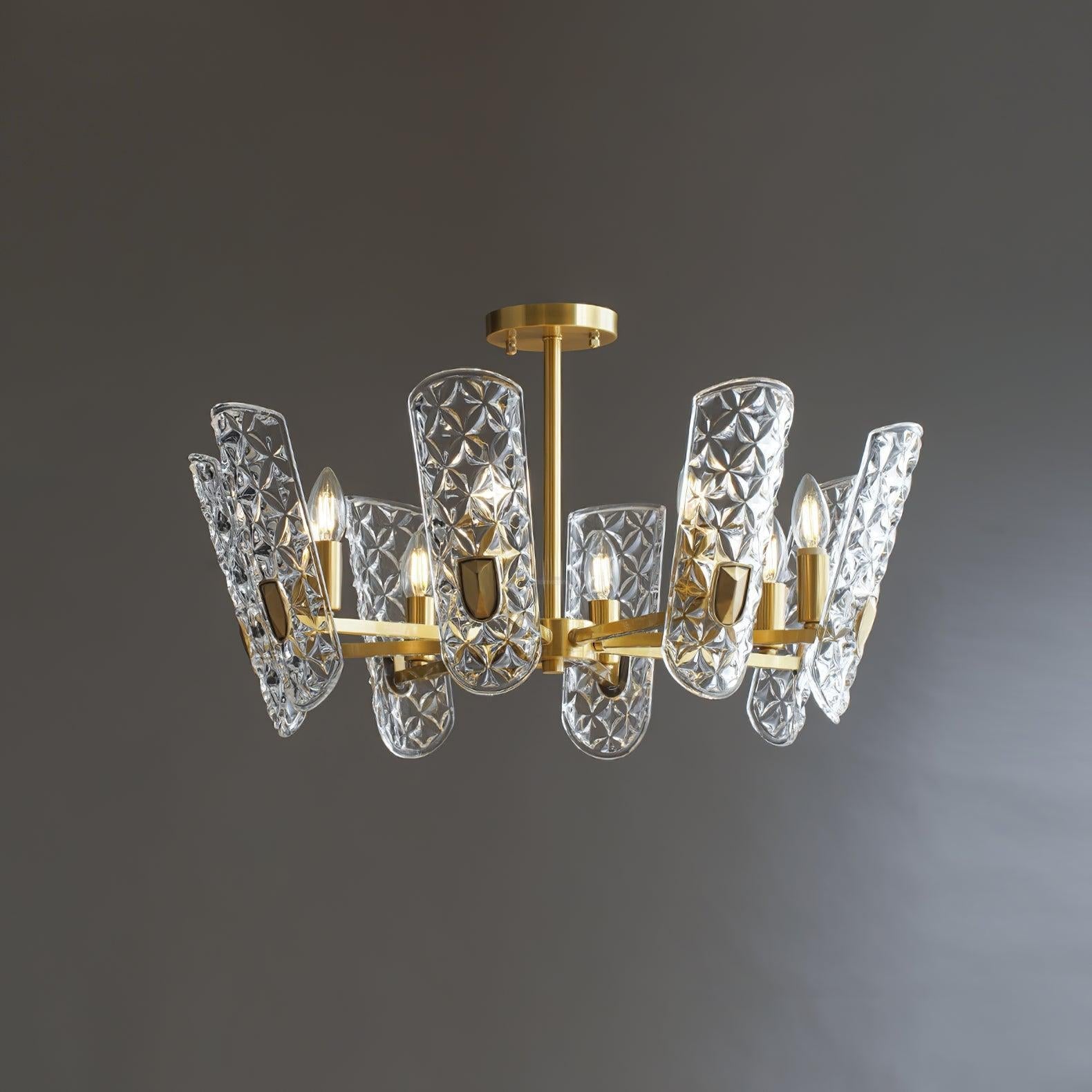 Brass Central Chandelier - Lucency-1-Luxehomezone