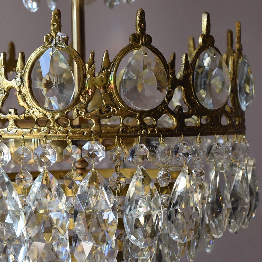 Vintage Crystal Chandelier - Crystals-1-Luxehomezone