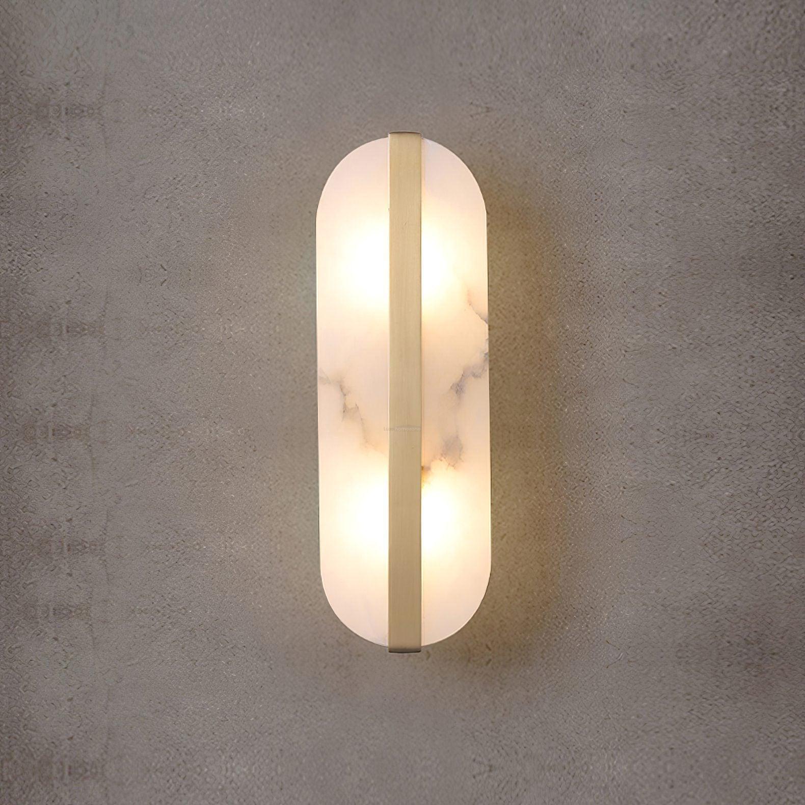 Stone Alabaster LED Wall Sconce - Alabaster, Alabaster Wall Lamp-1-Luxehomezone