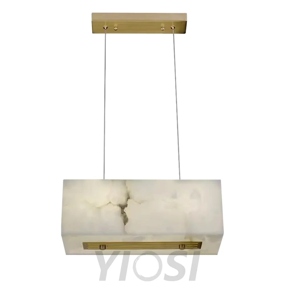 Alabaster Cuboid Chandelier Modern Pendant Light - AAAA, Alabaster, Alabaster Chandelier, Alabaster Chandeliers, Alabaster lightings, Alabaster Series, All products, brass, Chandelier, Chandeliers, Custom Chandelier, Dining&Kitchen, Living Room, Modern, Modern Chandelier, Shop By Room_Kitchen & Dining, Shop By Room_Living Room, Shop By Type_Chandelier, topalabaster1-1-Luxehomezone