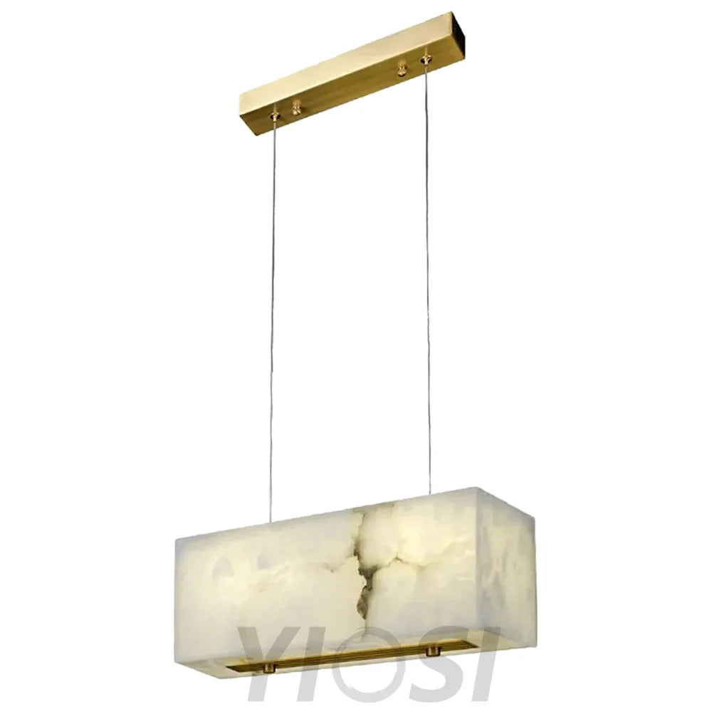 Alabaster Cuboid Chandelier Modern Pendant Light - AAAA, Alabaster, Alabaster Chandelier, Alabaster Chandeliers, Alabaster lightings, Alabaster Series, All products, brass, Chandelier, Chandeliers, Custom Chandelier, Dining&Kitchen, Living Room, Modern, Modern Chandelier, Shop By Room_Kitchen & Dining, Shop By Room_Living Room, Shop By Type_Chandelier, topalabaster1-1-Luxehomezone