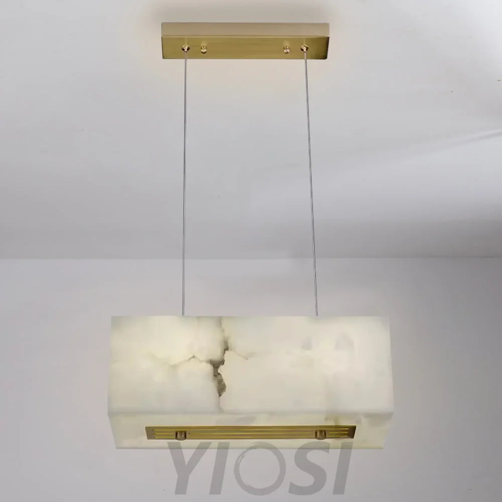 Alabaster Cuboid Chandelier Modern Pendant Light - AAAA, Alabaster, Alabaster Chandelier, Alabaster Chandeliers, Alabaster lightings, Alabaster Series, All products, brass, Chandelier, Chandeliers, Custom Chandelier, Dining&Kitchen, Living Room, Modern, Modern Chandelier, Shop By Room_Kitchen & Dining, Shop By Room_Living Room, Shop By Type_Chandelier, topalabaster1-1-Luxehomezone