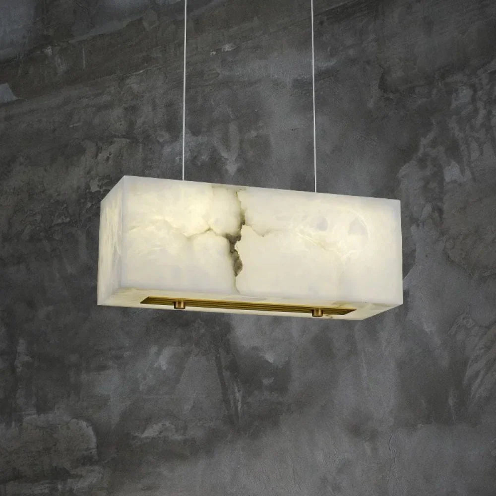 Alabaster Cuboid Chandelier Modern Pendant Light - AAAA, Alabaster, Alabaster Chandelier, Alabaster Chandeliers, Alabaster lightings, Alabaster Series, All products, brass, Chandelier, Chandeliers, Custom Chandelier, Dining&Kitchen, Living Room, Modern, Modern Chandelier, Shop By Room_Kitchen & Dining, Shop By Room_Living Room, Shop By Type_Chandelier, topalabaster1-1-Luxehomezone