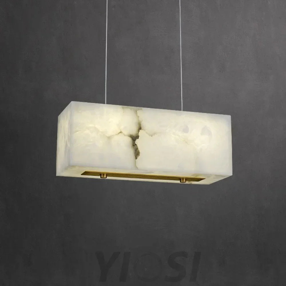 Alabaster Cuboid Chandelier Modern Pendant Light - AAAA, Alabaster, Alabaster Chandelier, Alabaster Chandeliers, Alabaster lightings, Alabaster Series, All products, brass, Chandelier, Chandeliers, Custom Chandelier, Dining&Kitchen, Living Room, Modern, Modern Chandelier, Shop By Room_Kitchen & Dining, Shop By Room_Living Room, Shop By Type_Chandelier, topalabaster1-1-Luxehomezone