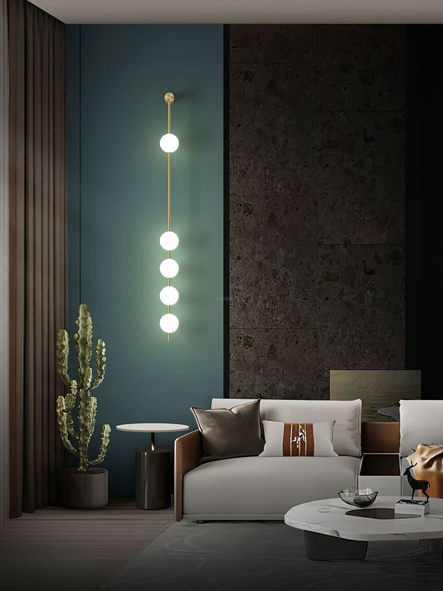 Vertical Balls Wall Sconce - Luxehomezone