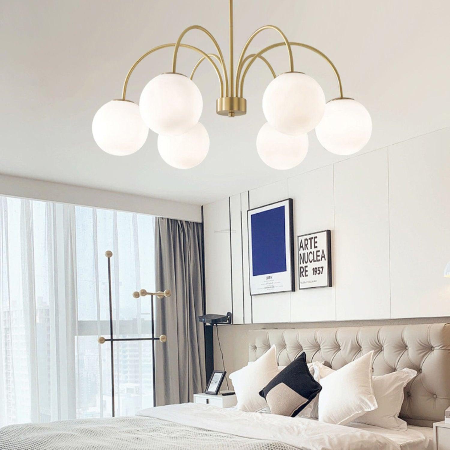Orillia Chandelier with 6/8 heads - Bend, Marshmallow Chandelier-1-Luxehomezone
