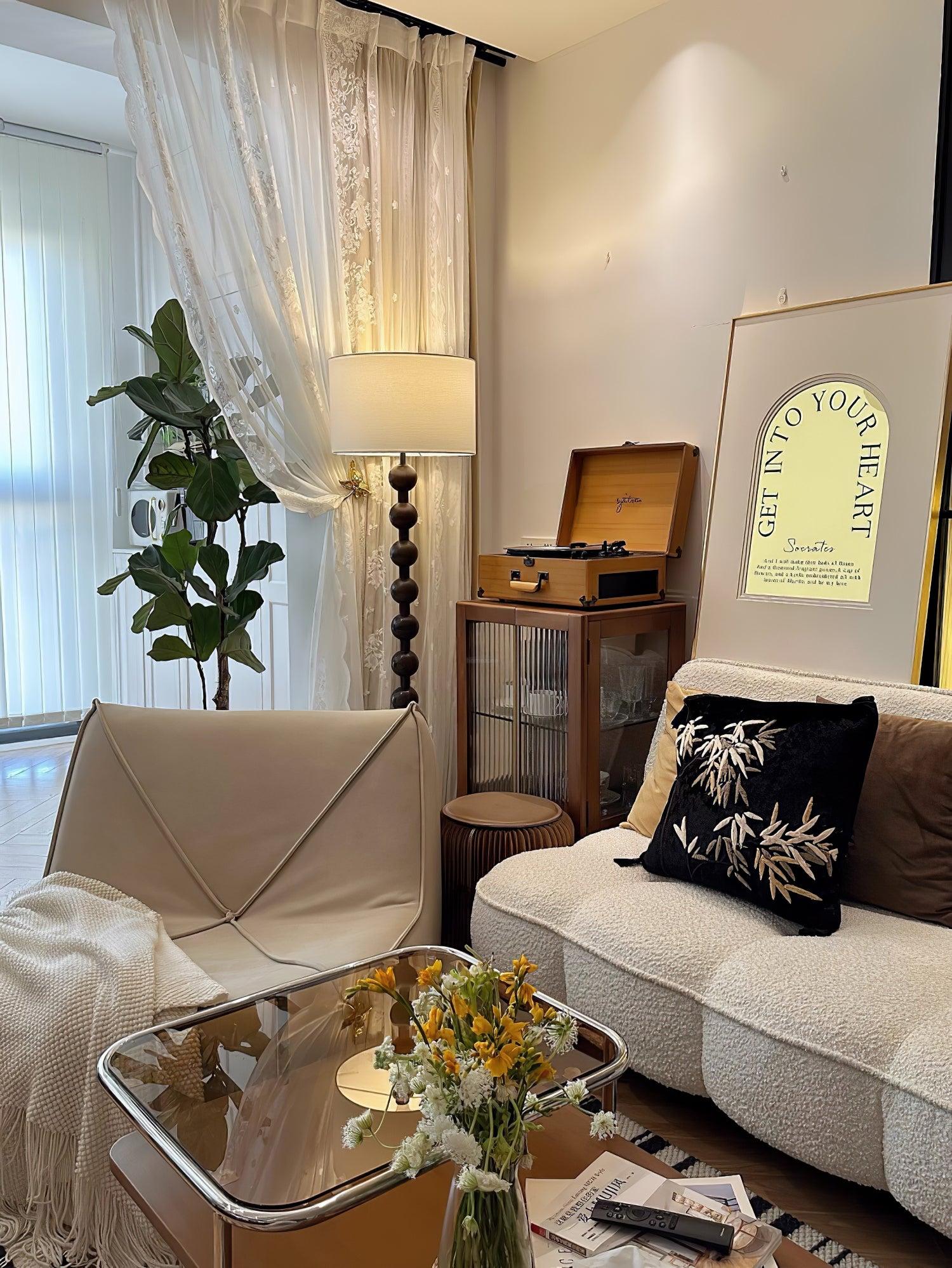 Hugo Barbell Floor Lamp  ∅ 15.7″ - Luxehomezone