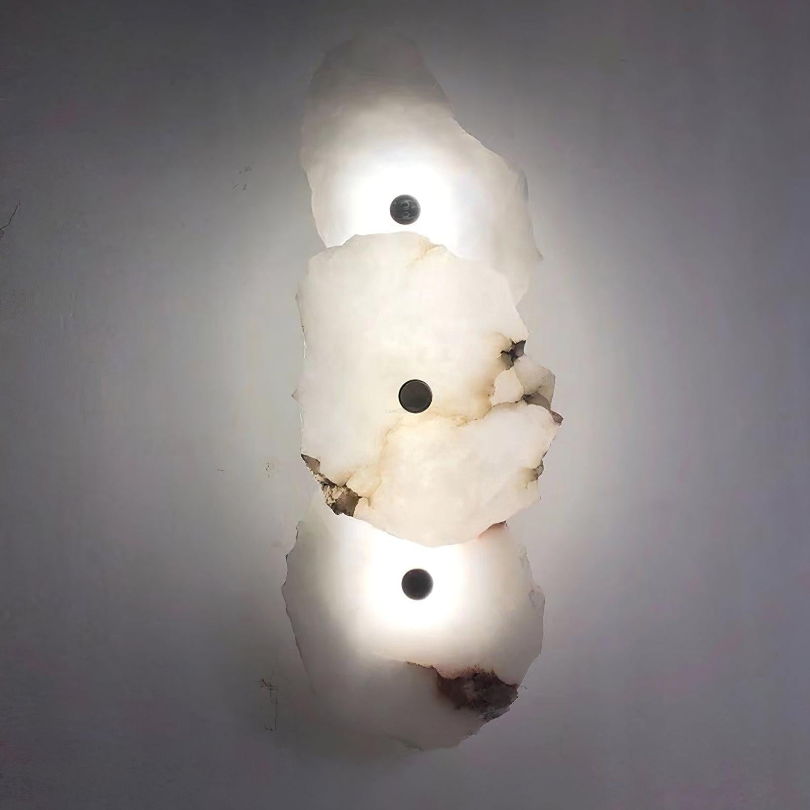 Petra Wall Sconce Alabaster - Alabaster, Alabaster Wall Lamp-1-Luxehomezone