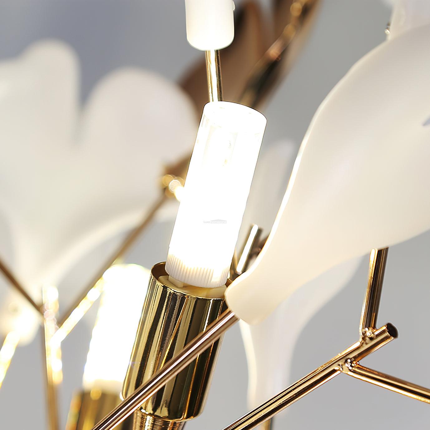 Gingko Leaves Floor Lamp - Gingko, Gingko Chandelier-1-Luxehomezone