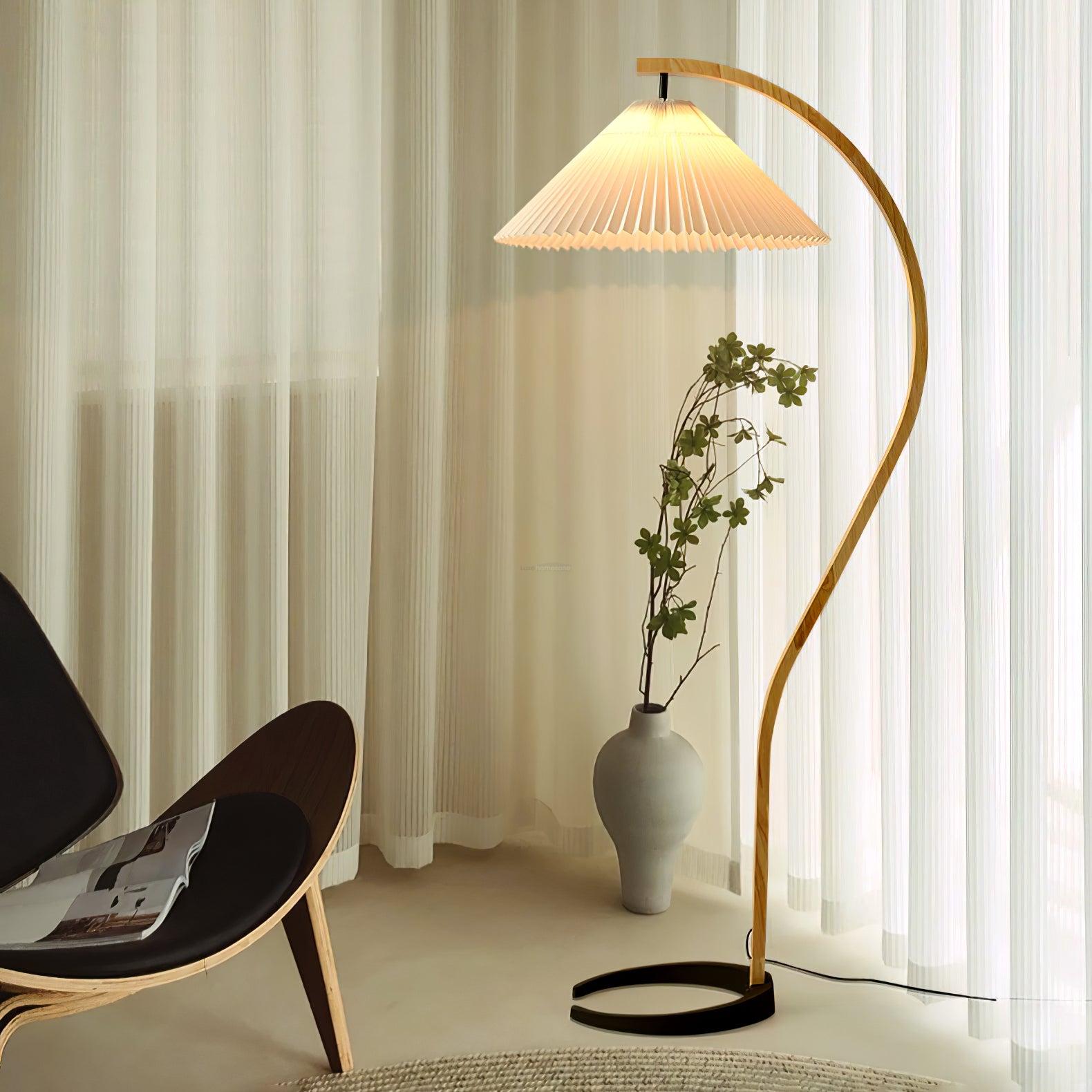 Caprany Floor Lamp - Drapery-1-Luxehomezone