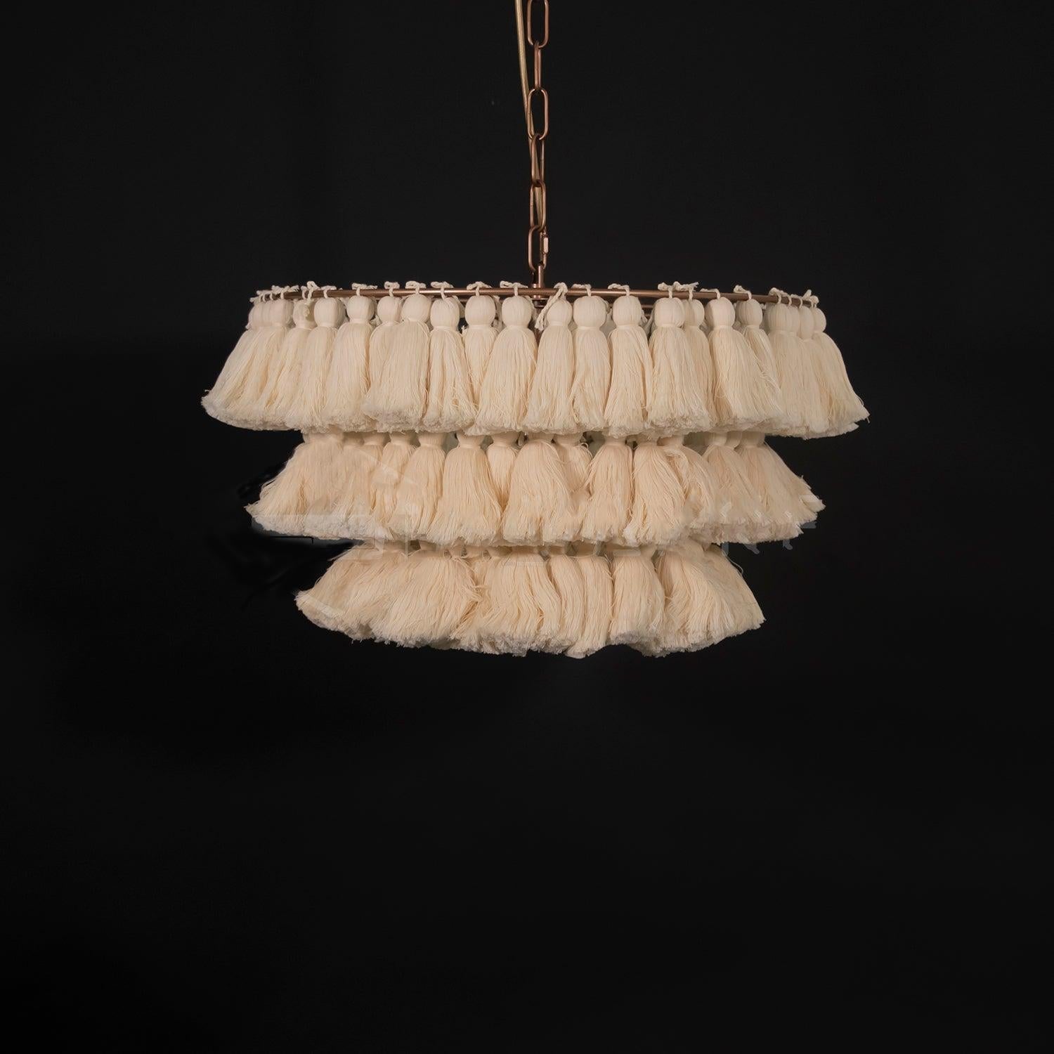 Fela Tassel Chandelier ∅ 11.8″~∅ 25.6″ - Tassel-1-Luxehomezone