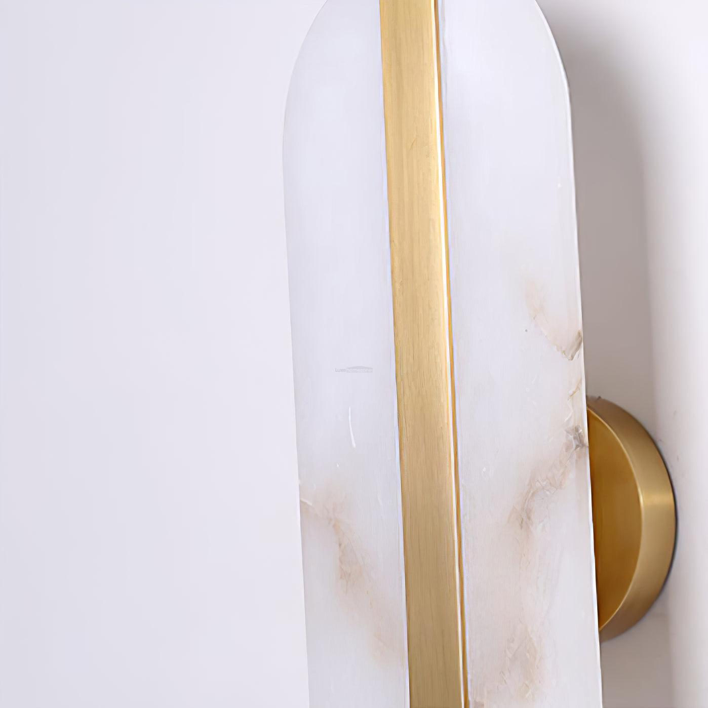 Stone Alabaster LED Wall Sconce - Alabaster, Alabaster Wall Lamp-1-Luxehomezone