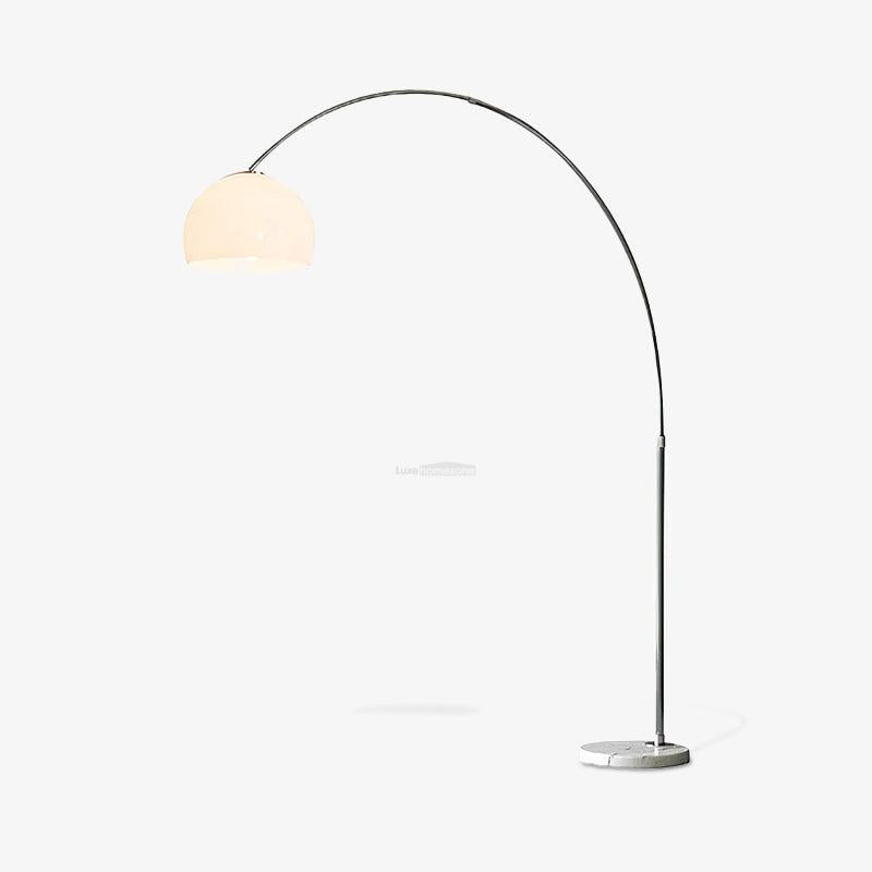 Sneedville Arched Floor Lamp W 59″ - Alabaster-1-Luxehomezone