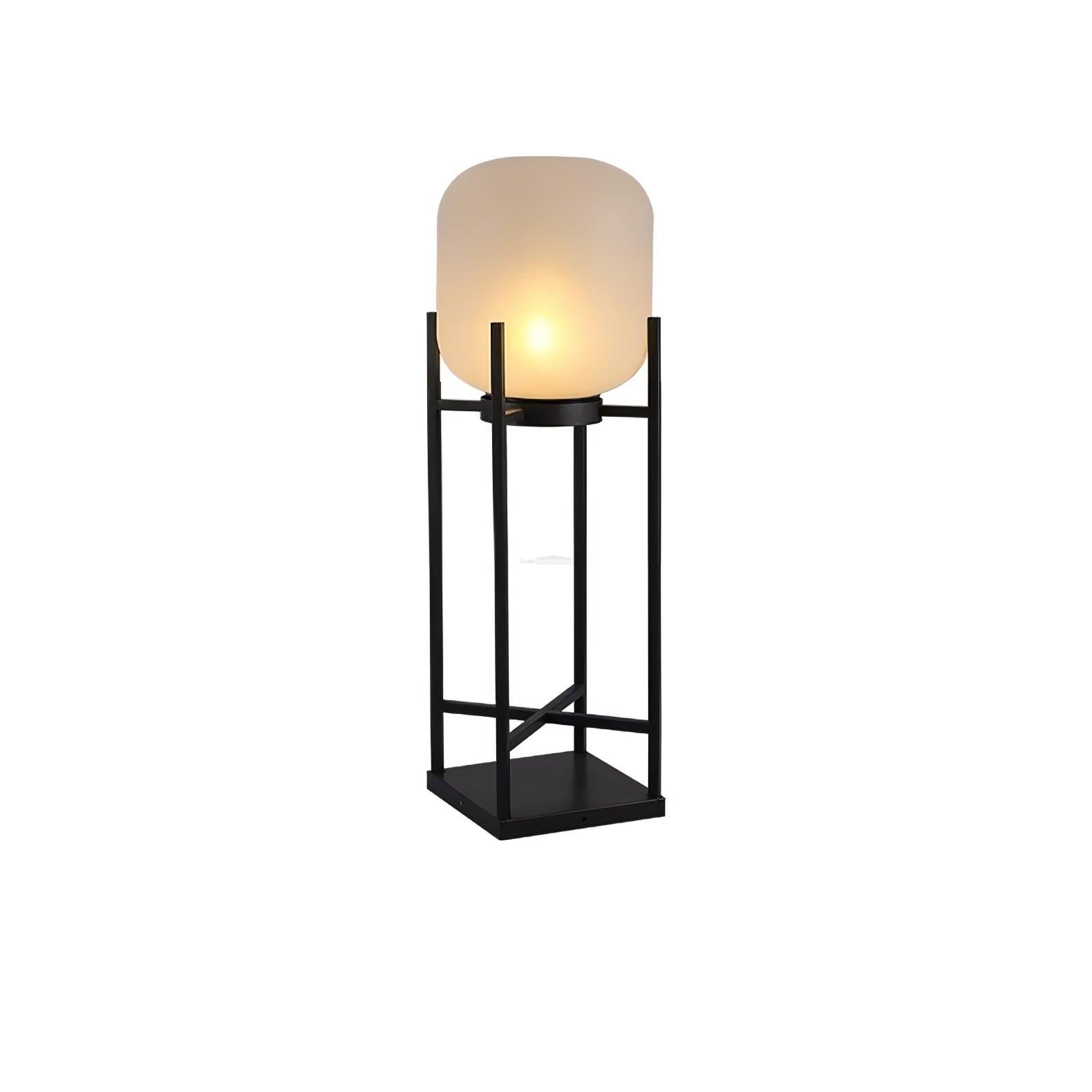 Lantern Solar Floor Lamp for Outdoor - Cube-1-Luxehomezone