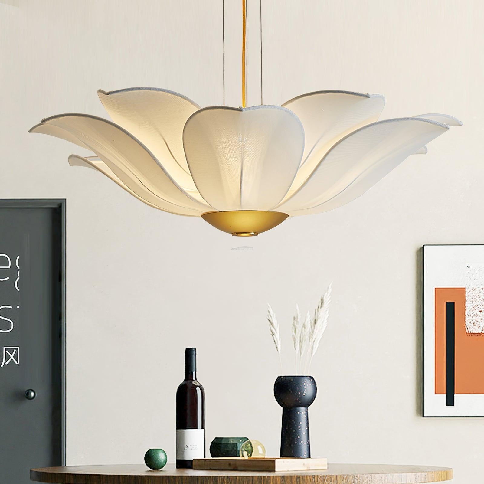 Fiore Chandelier  ∅ 32.3″ - Pleated-1-Luxehomezone