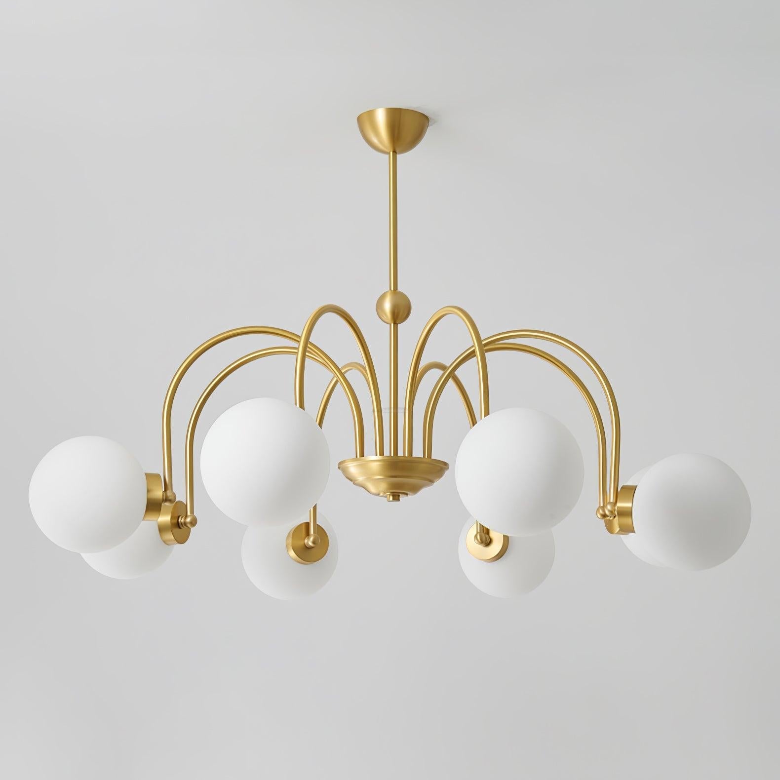 Yisu Brass Chandelier with 3/6/8 heads - Bend, Marshmallow Chandelier-1-Luxehomezone