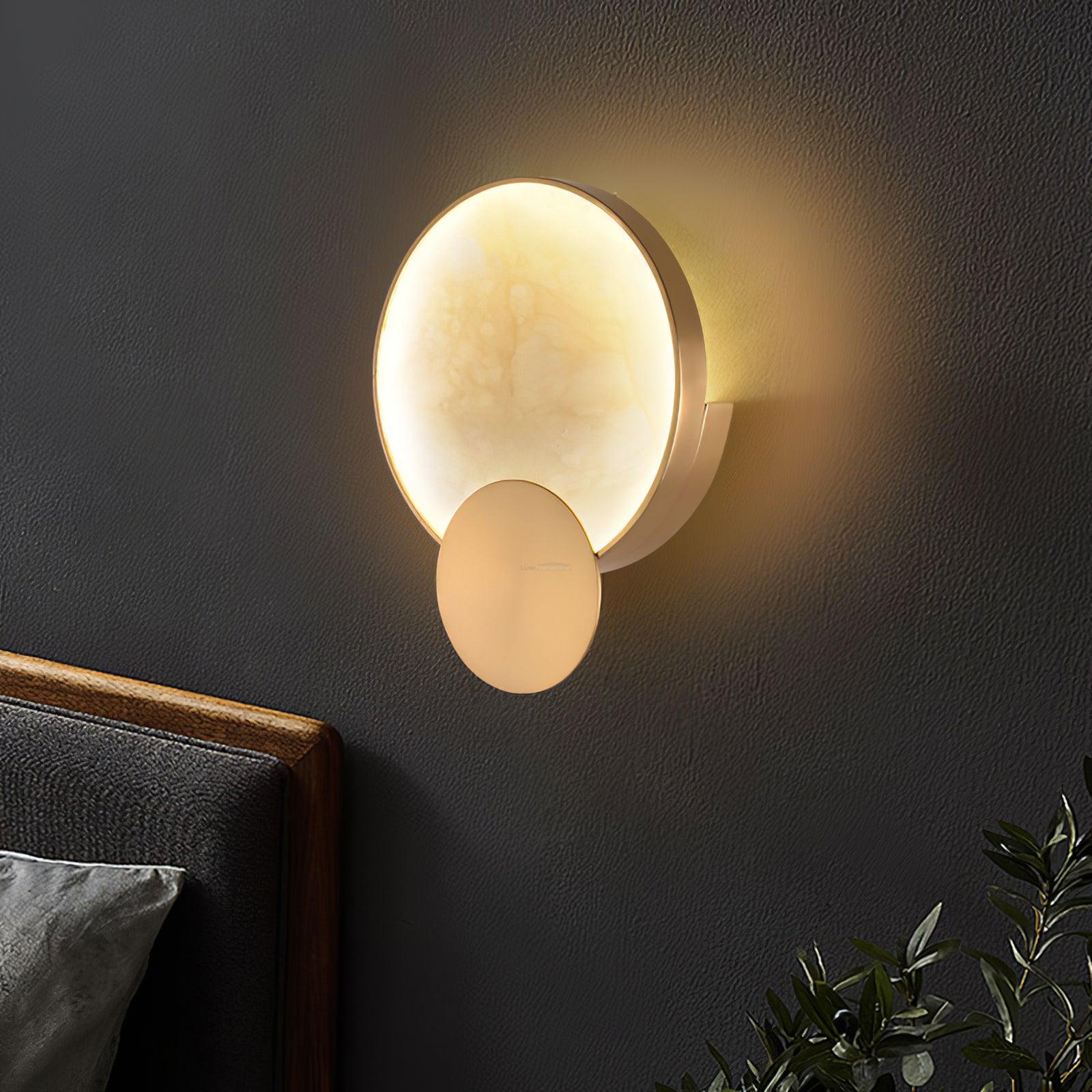 Terra Svet Alabaster Wall Sconce - Luxehomezone