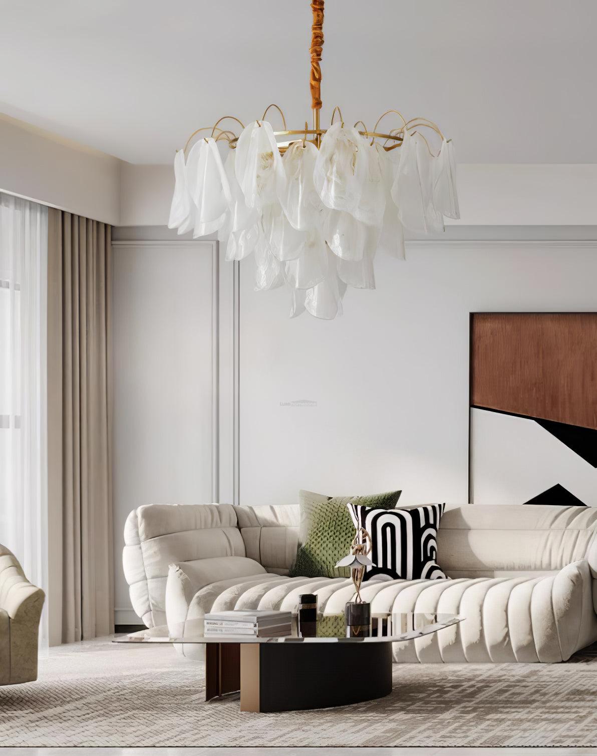 Multi Tier Cloud Glass Pendant - Cylinder-1-Luxehomezone