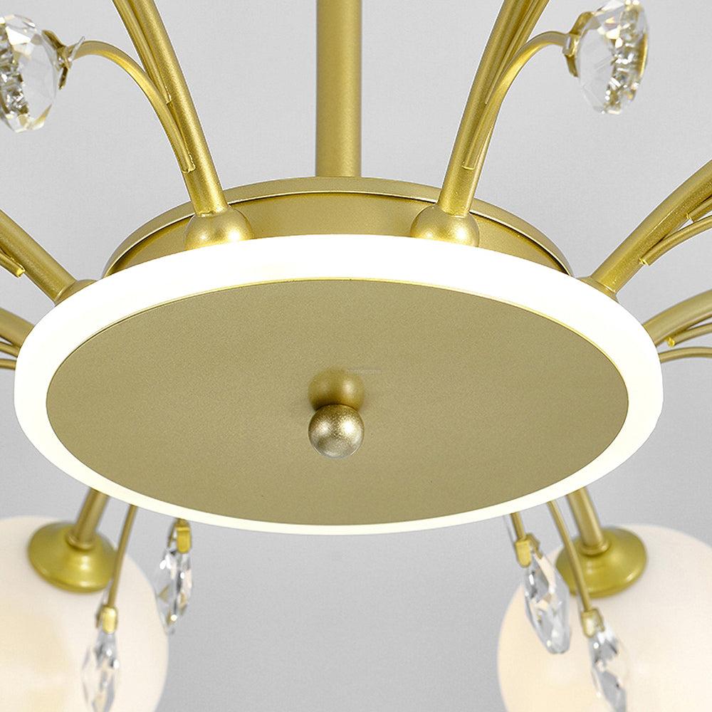 Glamorous Glass Raindrop Chandeliers with 6/8/10/12/16 heads - Bend-1-Luxehomezone