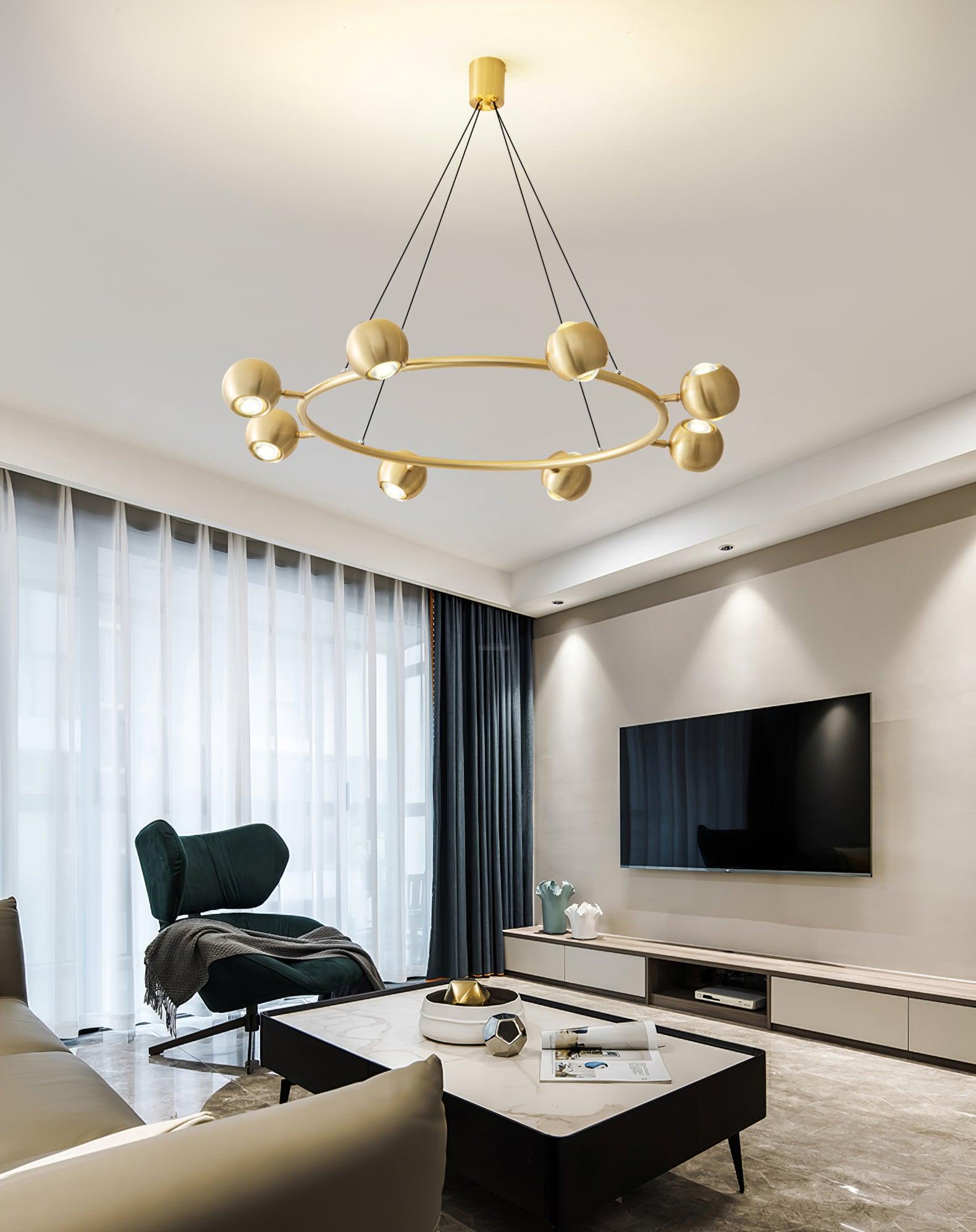 Callisto Chandelier ∅ 21.7″ - Marshmallow-1-Luxehomezone