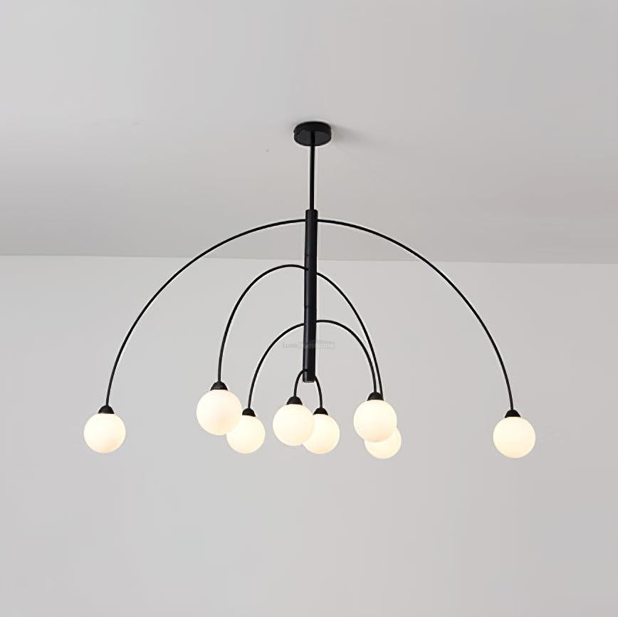Prescott Chandelier with 4/6/8 heads - Bend, Marshmallow Chandelier-1-Luxehomezone