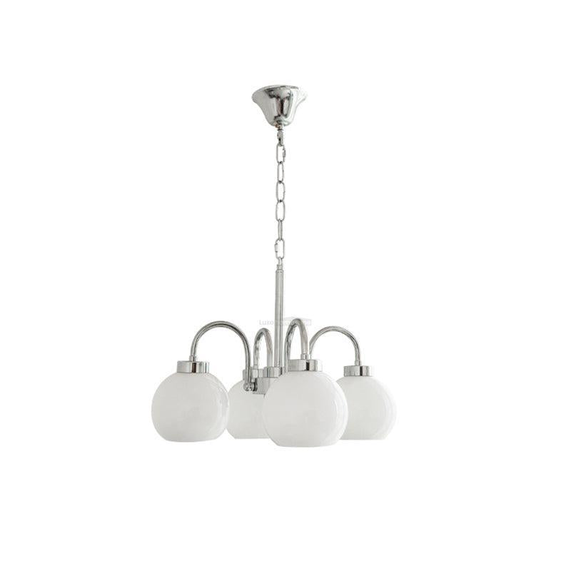 Loa Chandeliers with 3/4/5 heads - Glass Chandelier, Persimmon-1-Luxehomezone