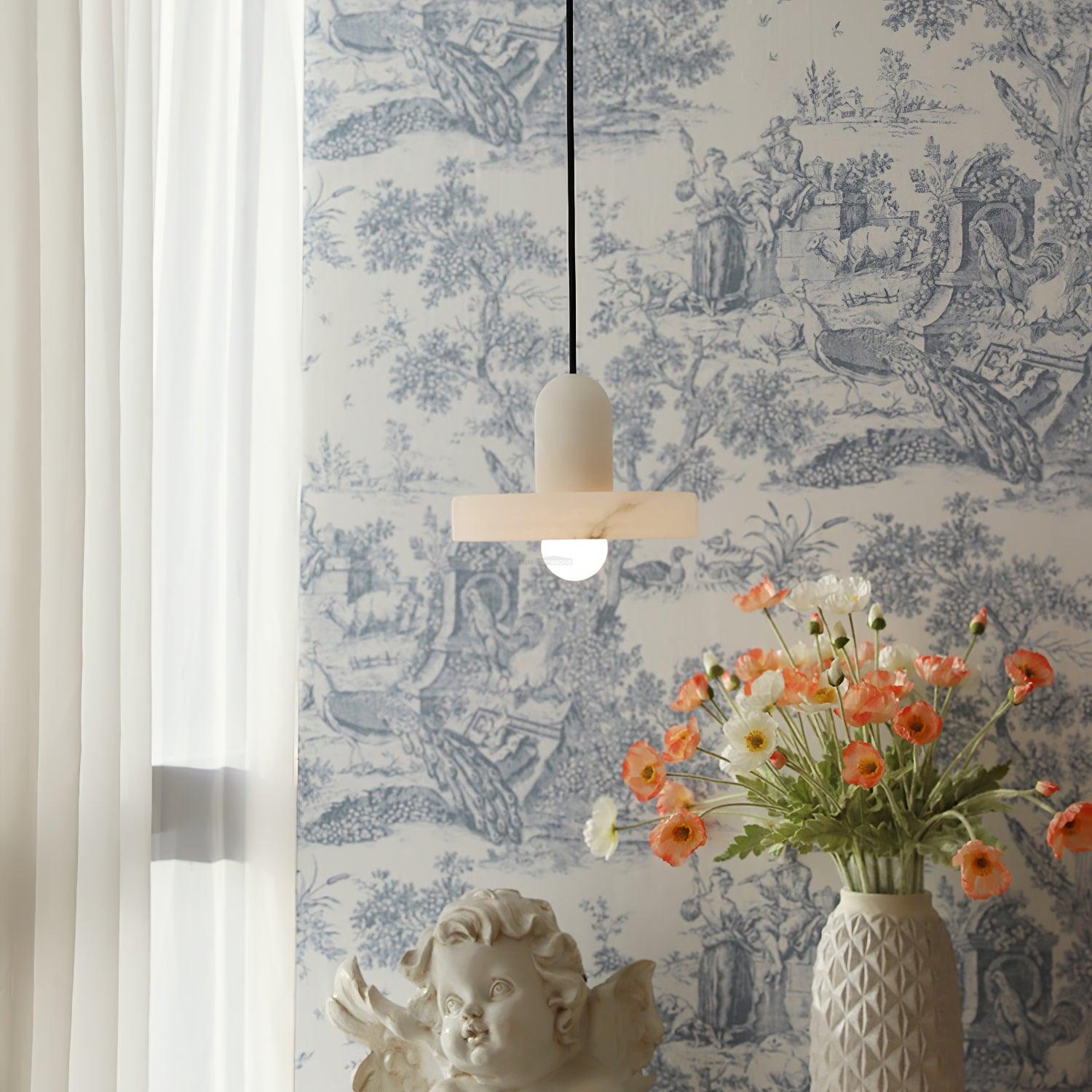 Carrara Pendant Alabaster - Alabaster, Alabaster Pendant-1-Luxehomezone