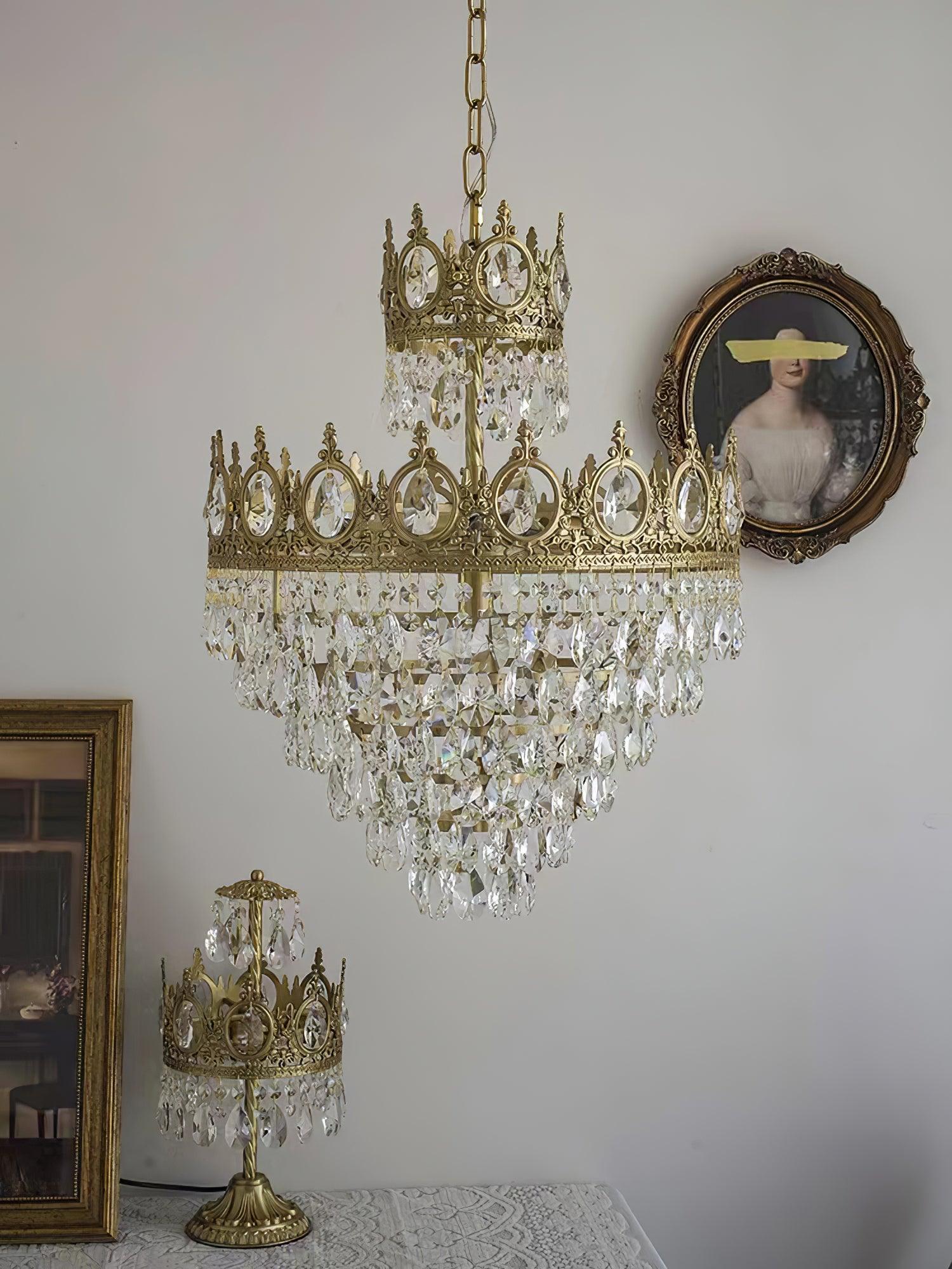 Vintage Crystal Chandelier - Crystals-1-Luxehomezone