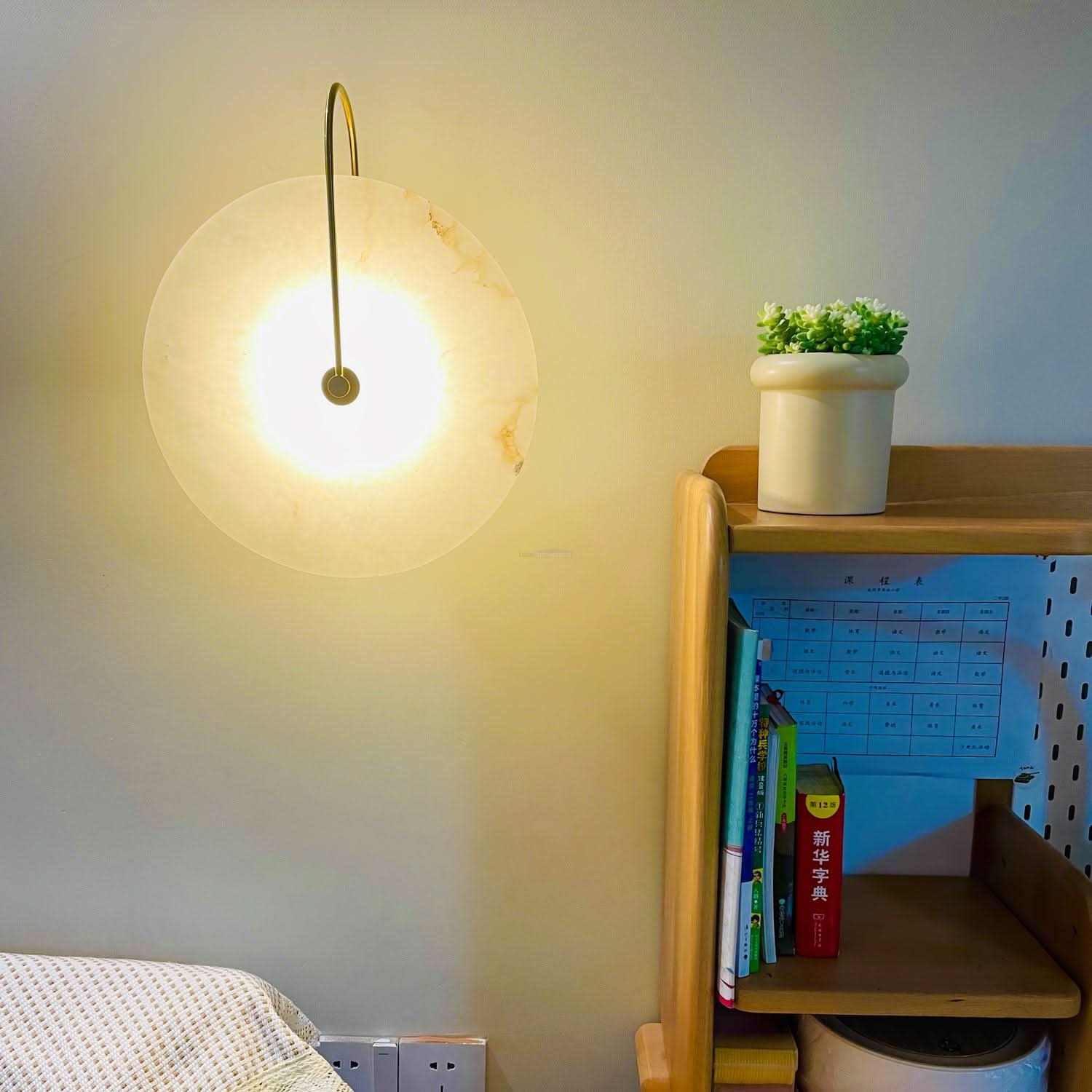 Alabaster LED Wall Lamp 6''/8''/10''/12'' - Luxehomezone