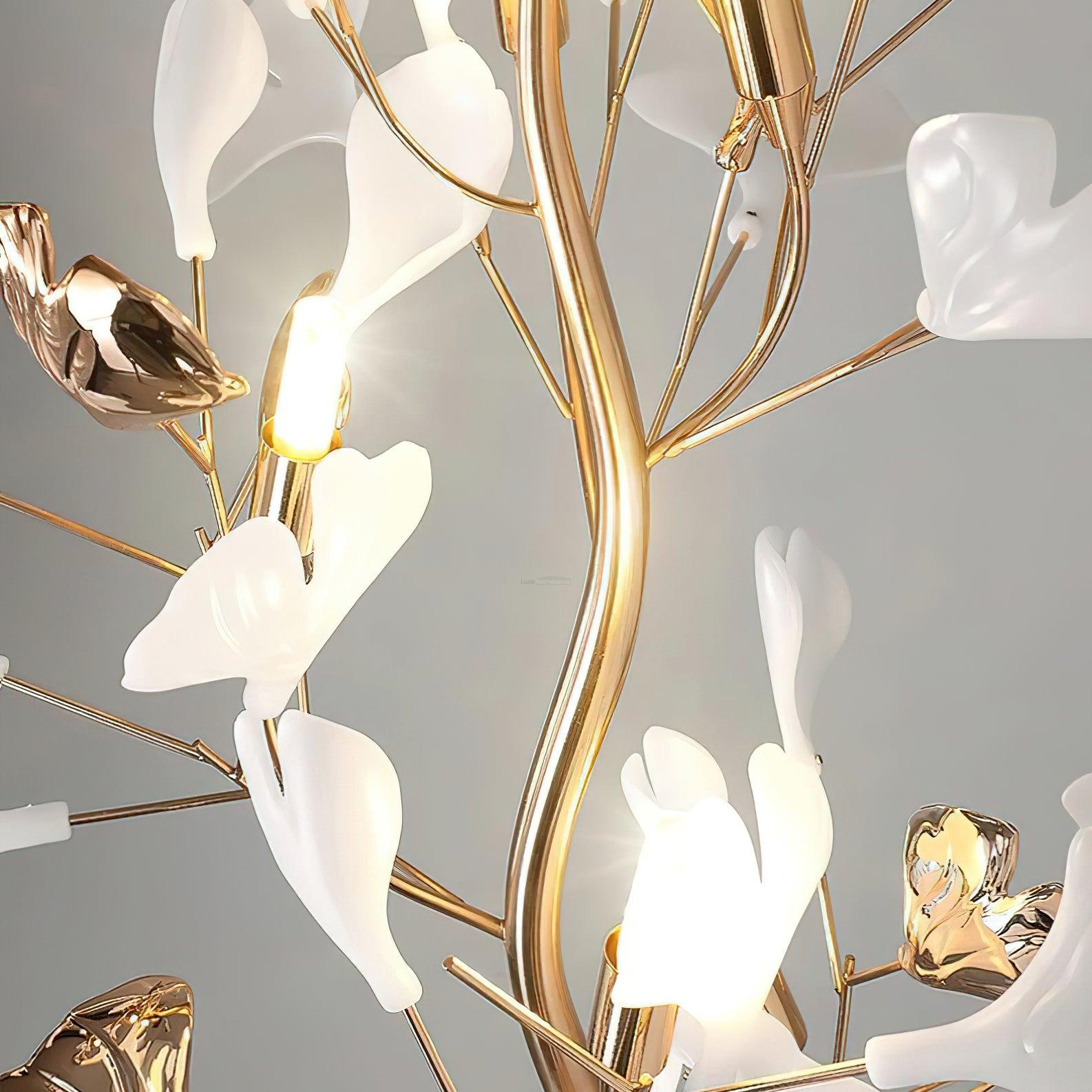 Gingko Leaves Floor Lamp - Gingko, Gingko Chandelier-1-Luxehomezone