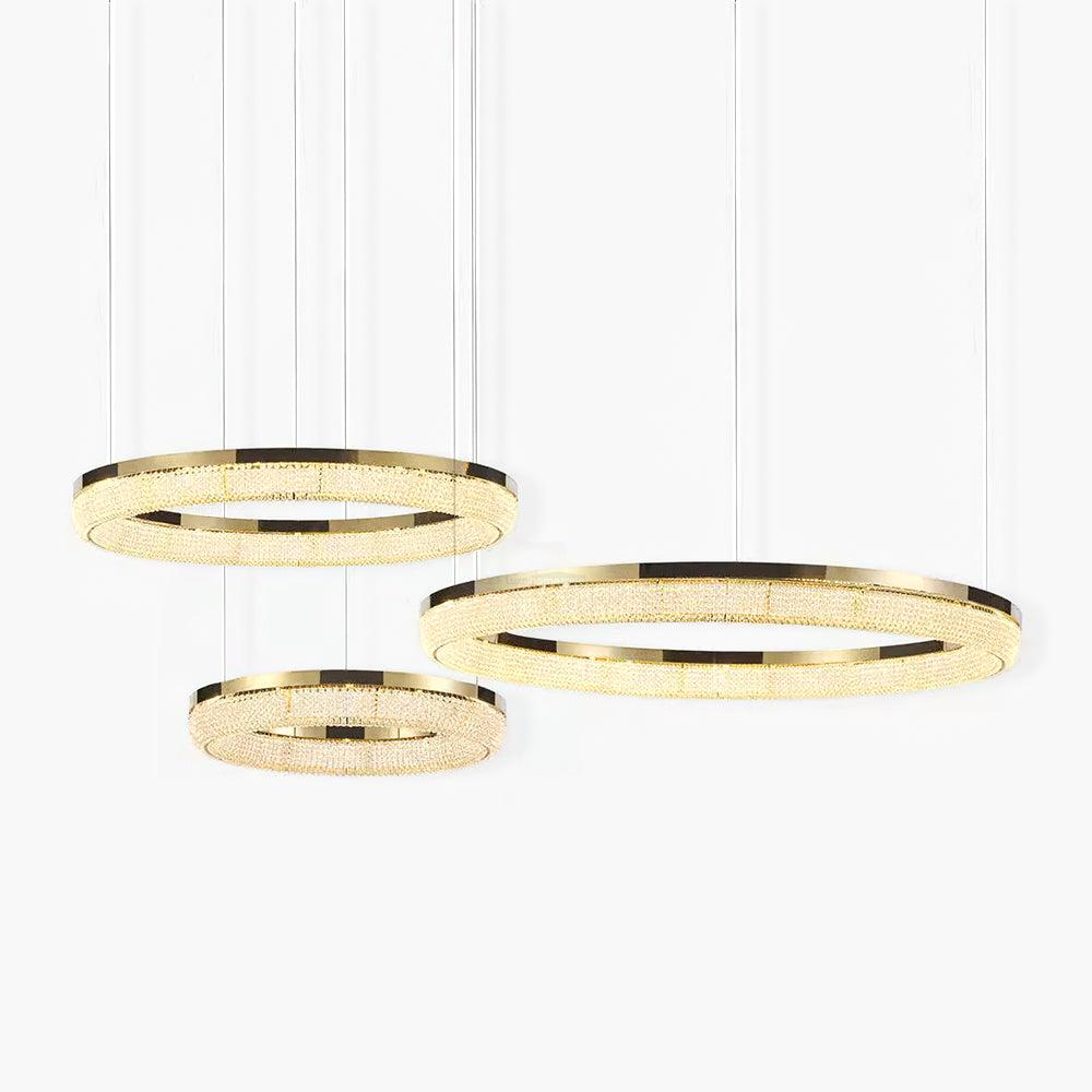 Round Crystal Ring Chandeliers - Luxehomezone