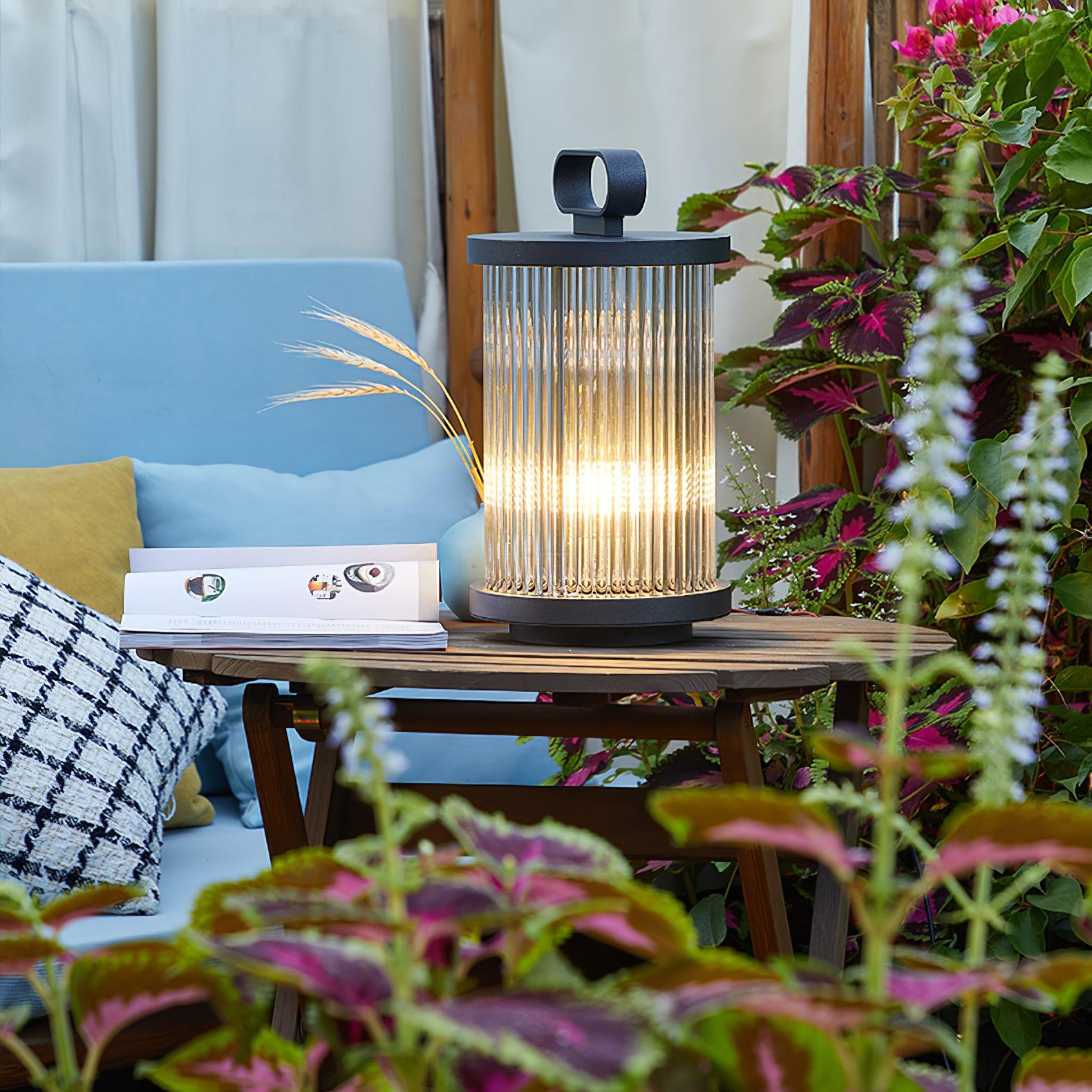 Ambient Line Lantern Garden Floor Lamp - Canister-1-Luxehomezone