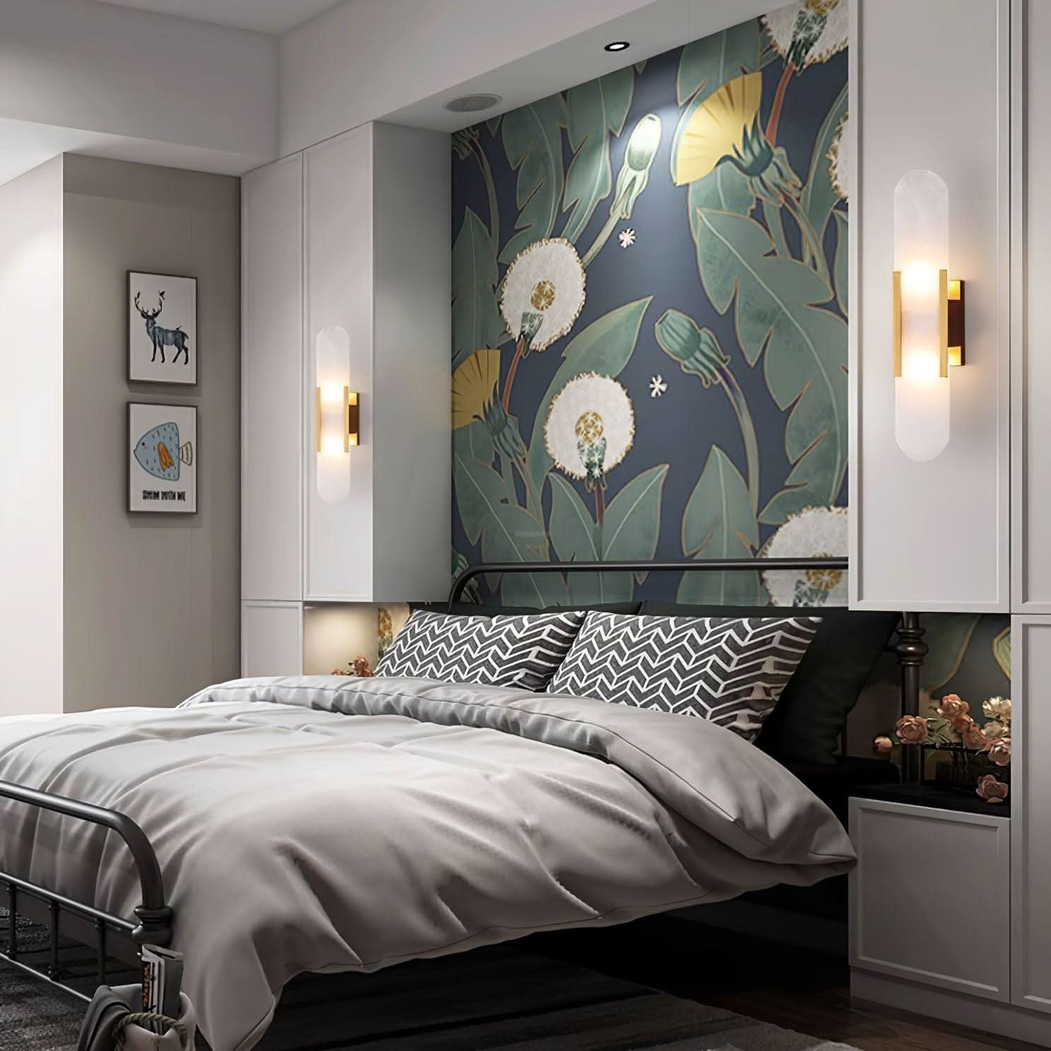 Melange Alabaster Wall Lamp - Luxehomezone