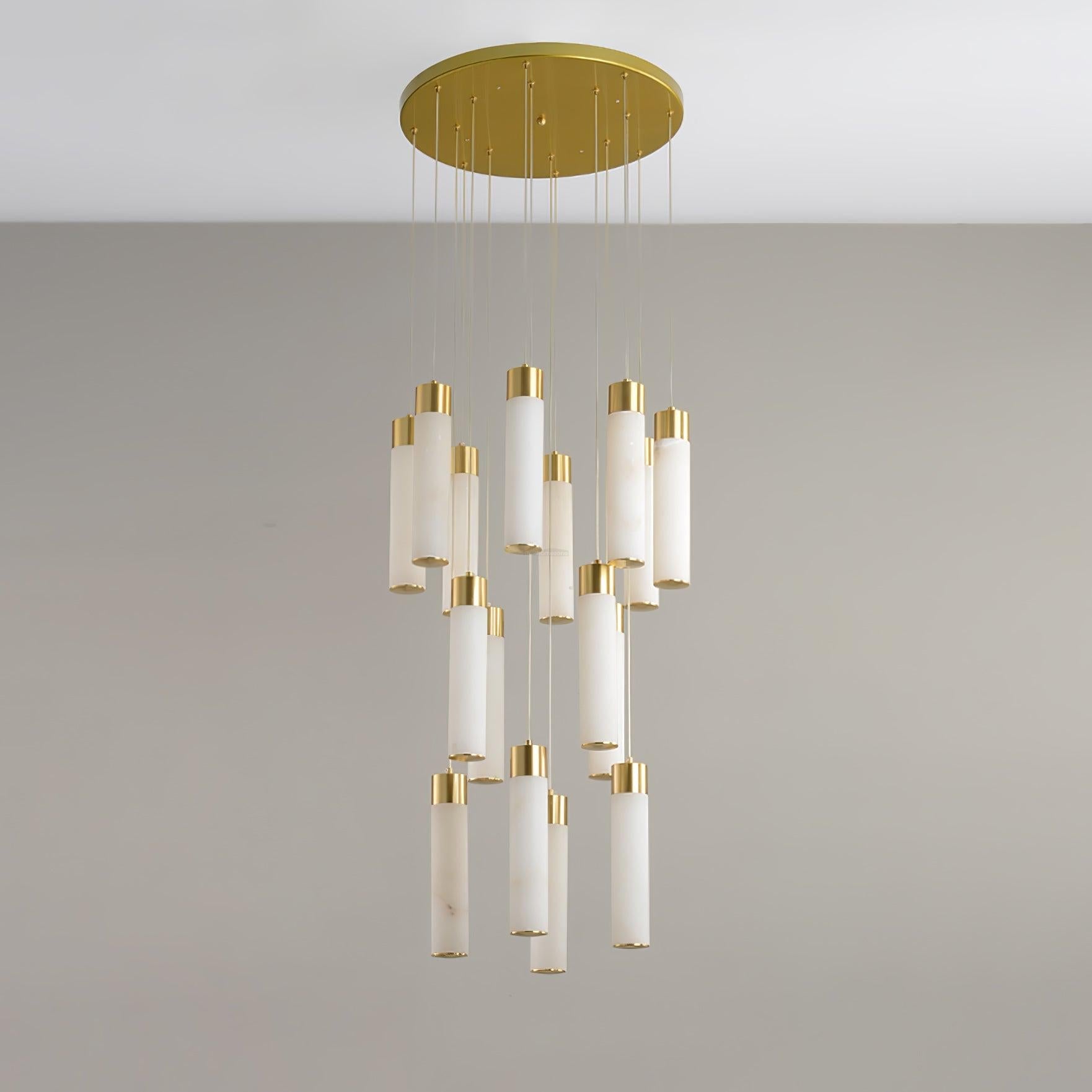 Celestial Alabaster Cascade Chandelier with 5/7/9/12/16/18/24/32 heads - Luxehomezone