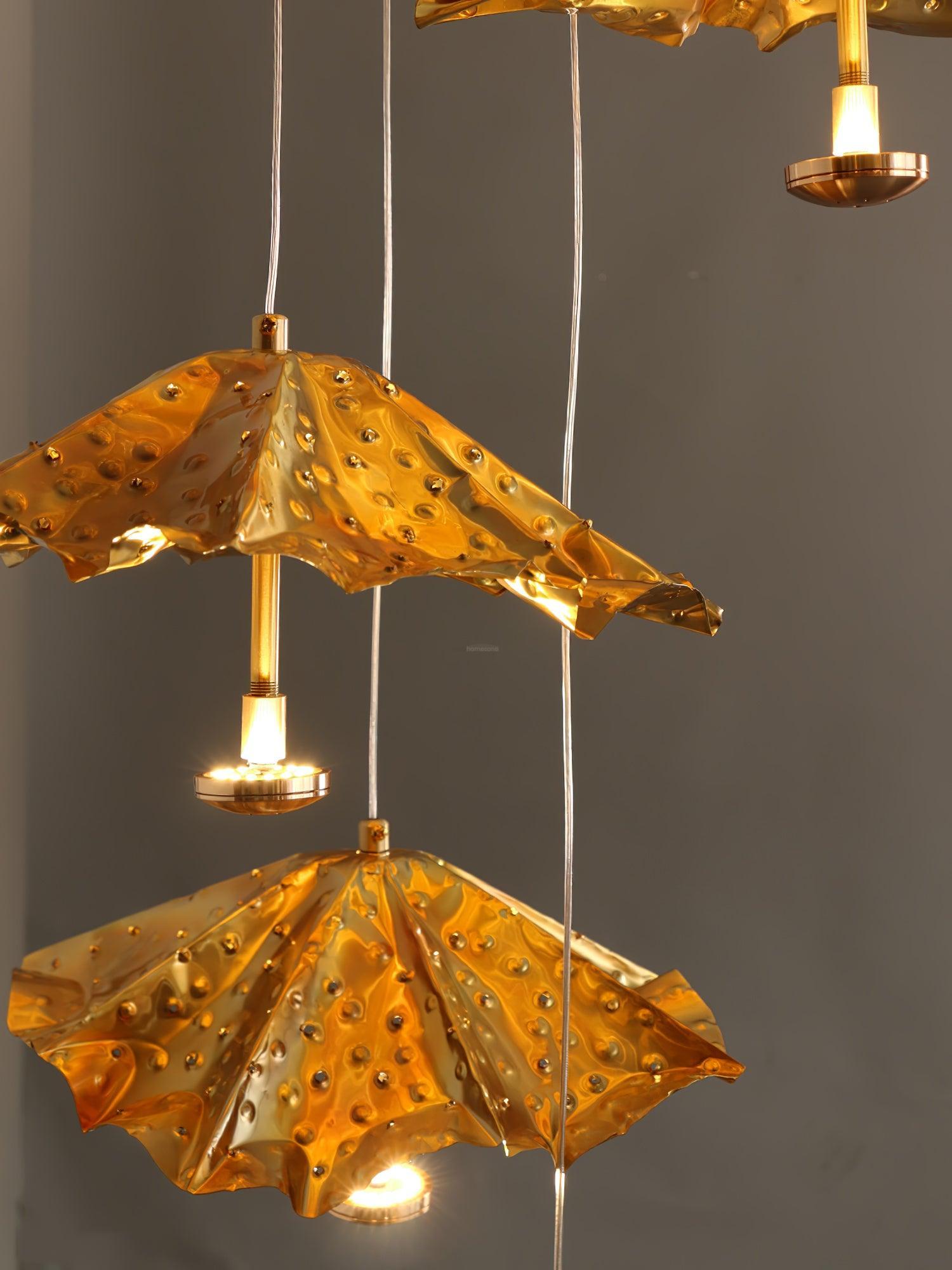 Livra Leaf Chandelier ∅ 11.8″ - Earring-1-Luxehomezone