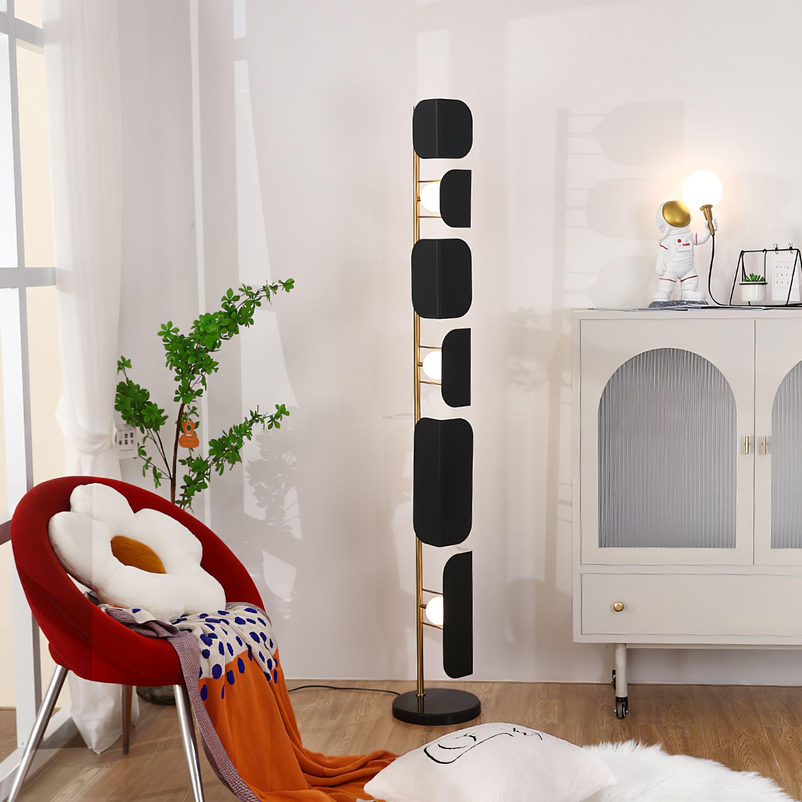 Leagan Floor Lamp  ∅ 11.8″ - Pillar-1-Luxehomezone