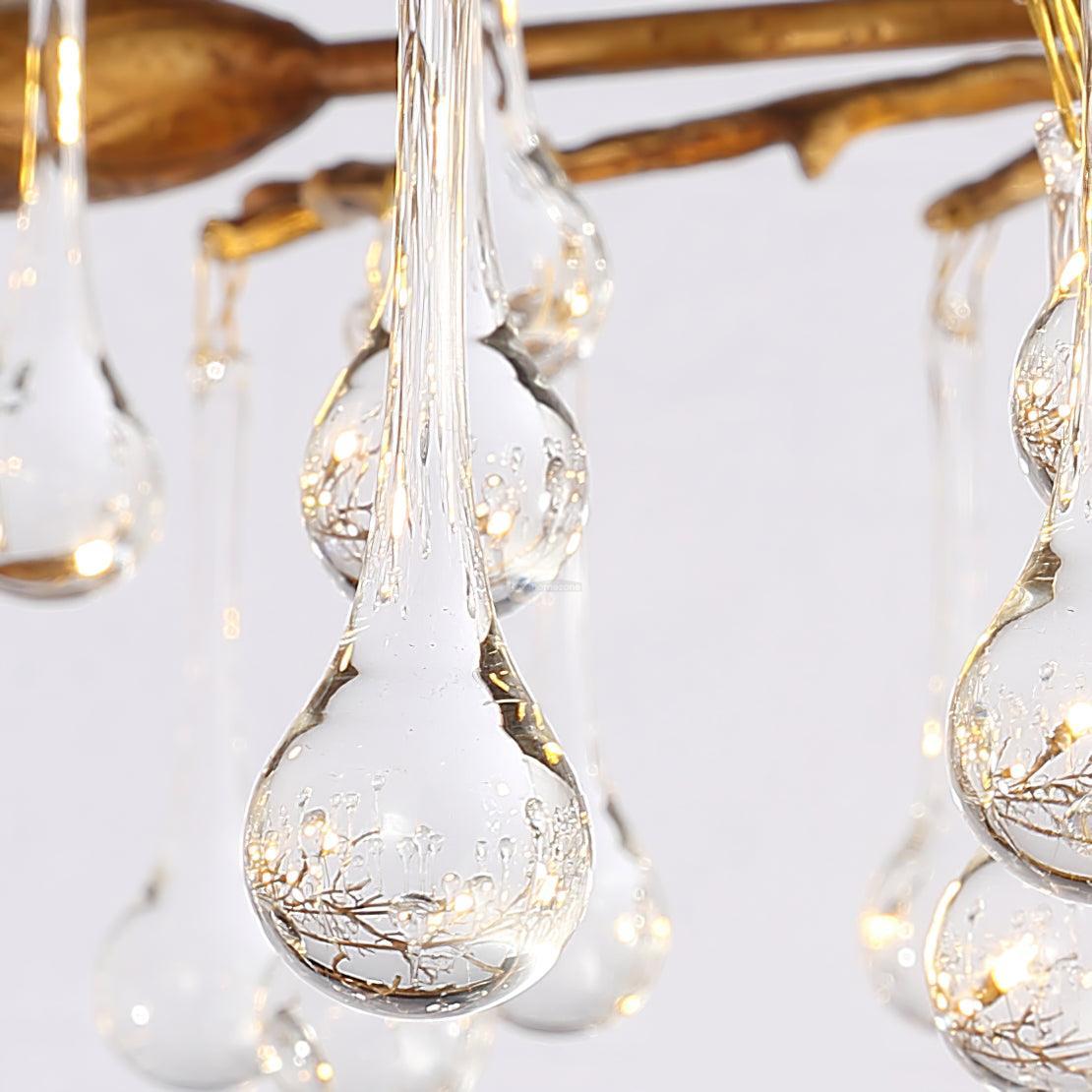 Bijou Tear Drop Style Chandelier - Luxehomezone