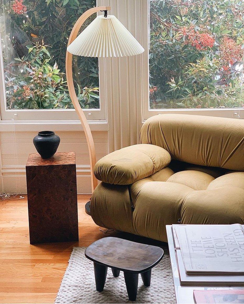 Caprany Floor Lamp - Drapery-1-Luxehomezone