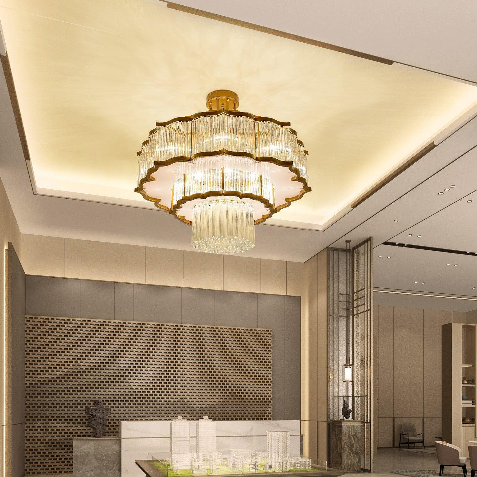 Pharo Ii Chandelier  ∅ 23.6″~39.4'' - Crystals-1-Luxehomezone