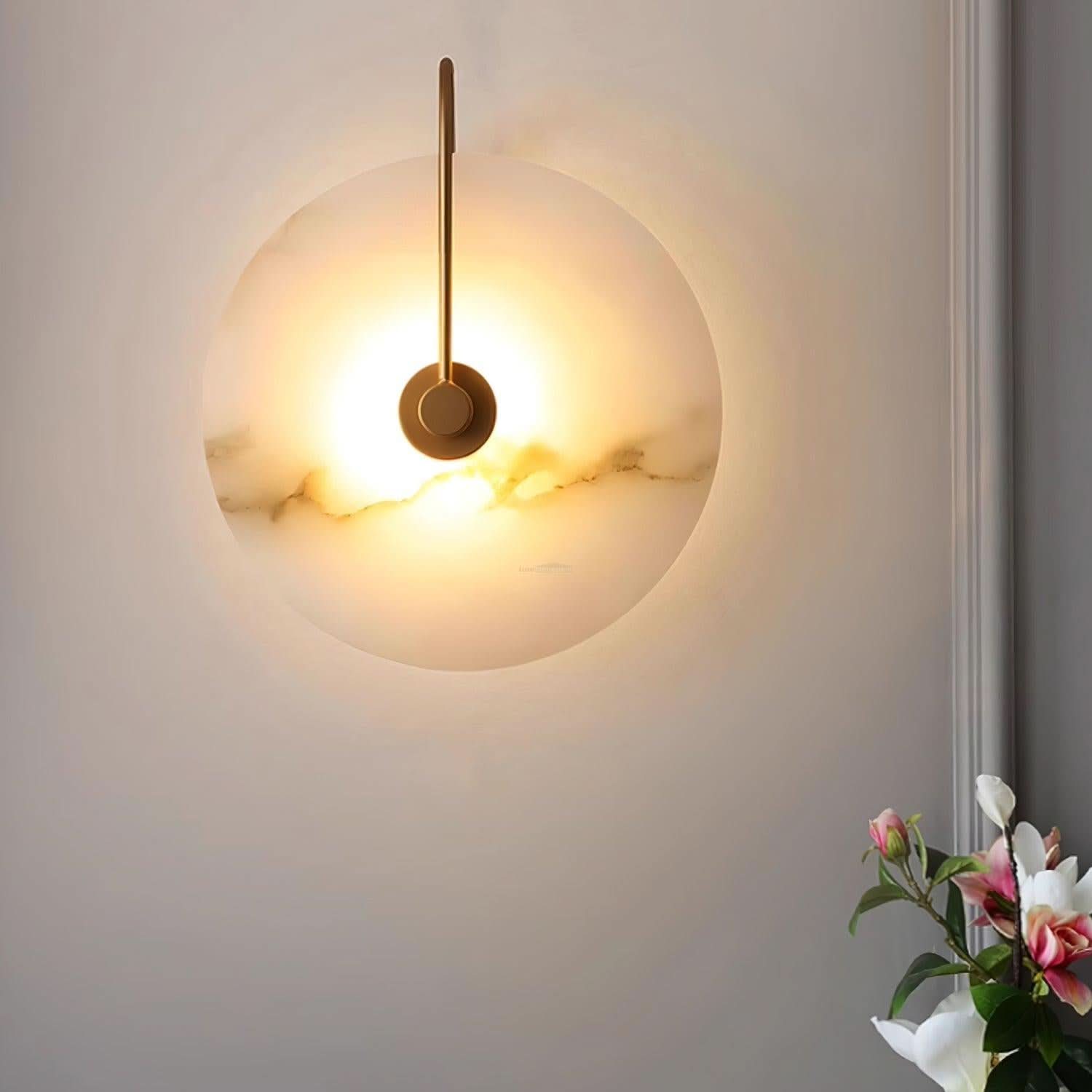 Alabaster LED Wall Lamp 6''/8''/10''/12'' - Luxehomezone