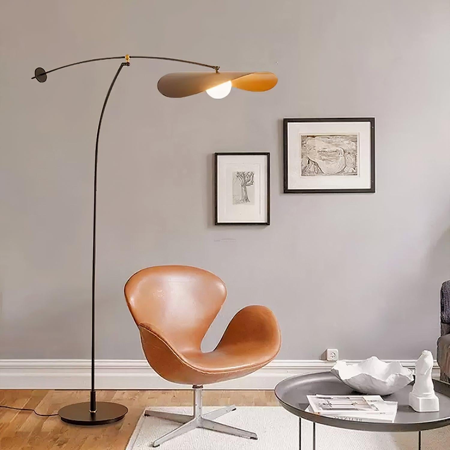 Alonso Floor Lamp  ∅ 6.6″ - Bent-1-Luxehomezone