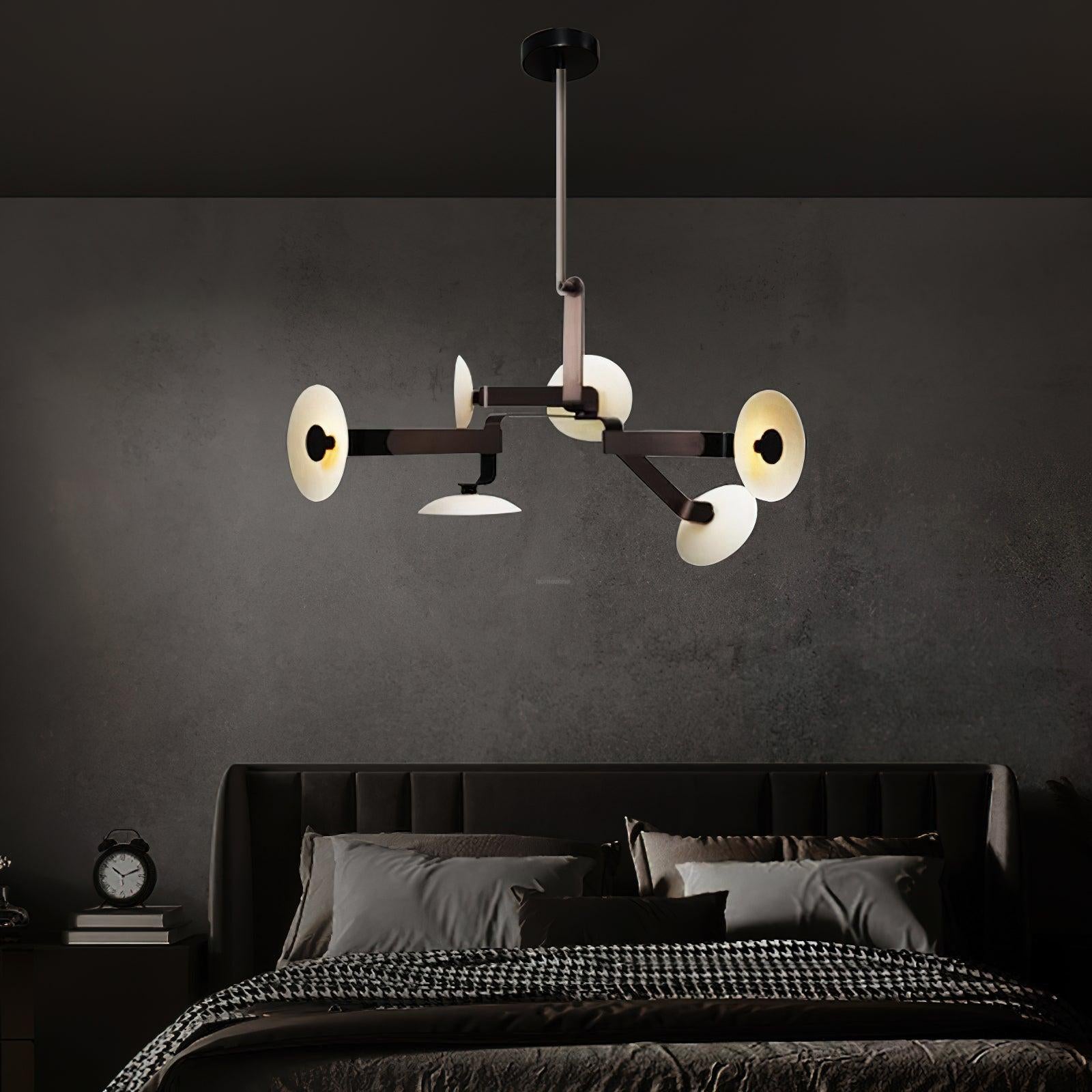 Sheba Classical Chandelier  ∅ 31.5" - Brown & White, Unknown-1-Luxehomezone