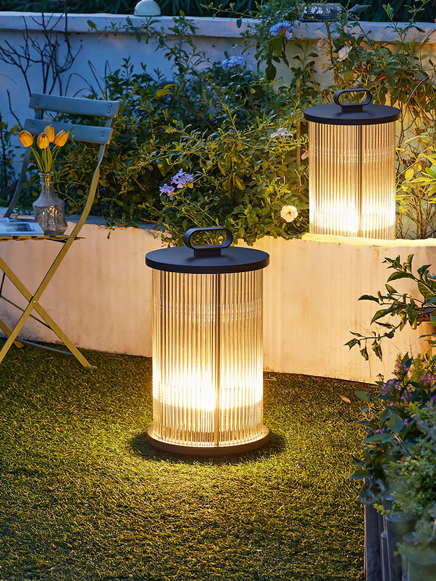 Ambient Line Lantern Garden Floor Lamp - Canister-1-Luxehomezone