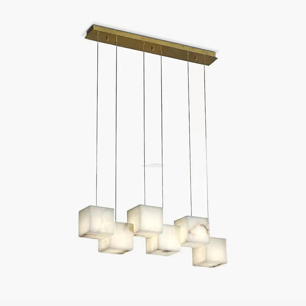 Alabaster Box Linear Chandelier - Luxehomezone