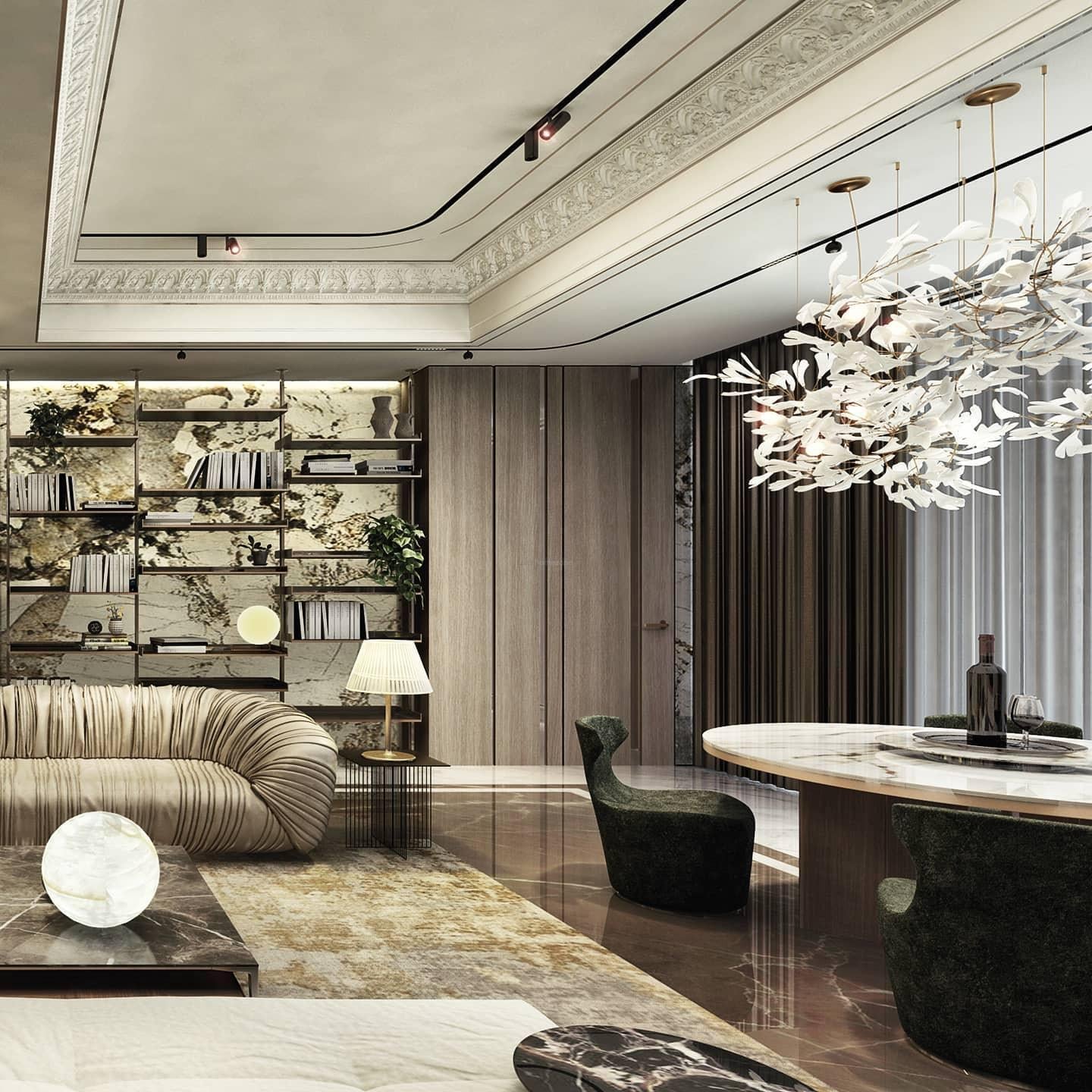 Gingko Chandelier Style E - Luxehomezone