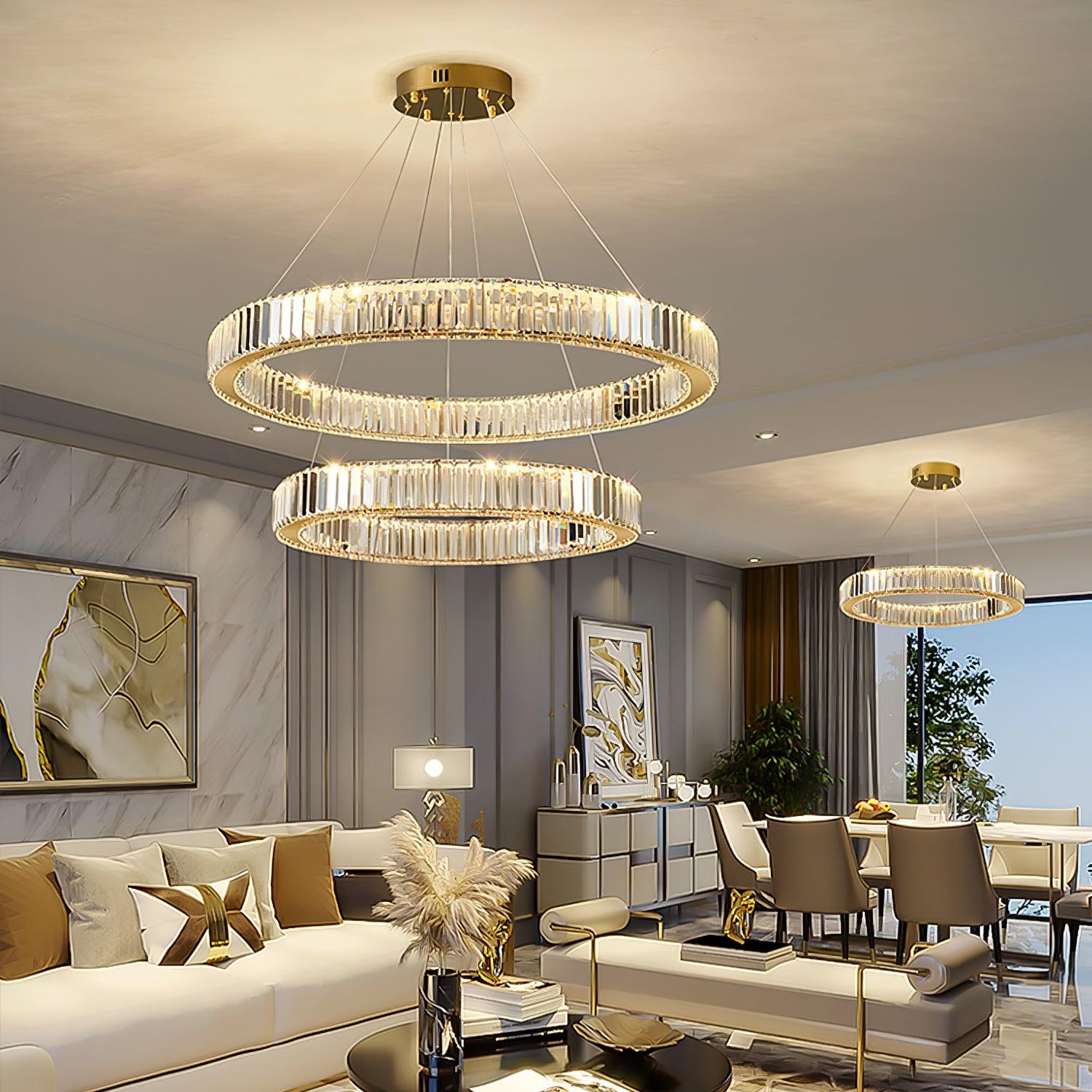 Bertolda Chandeliers ∅ 15.7″ - Crystals-1-Luxehomezone