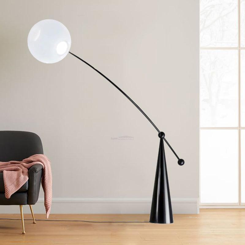 Opal Arc Floor Light - Bent-1-Luxehomezone