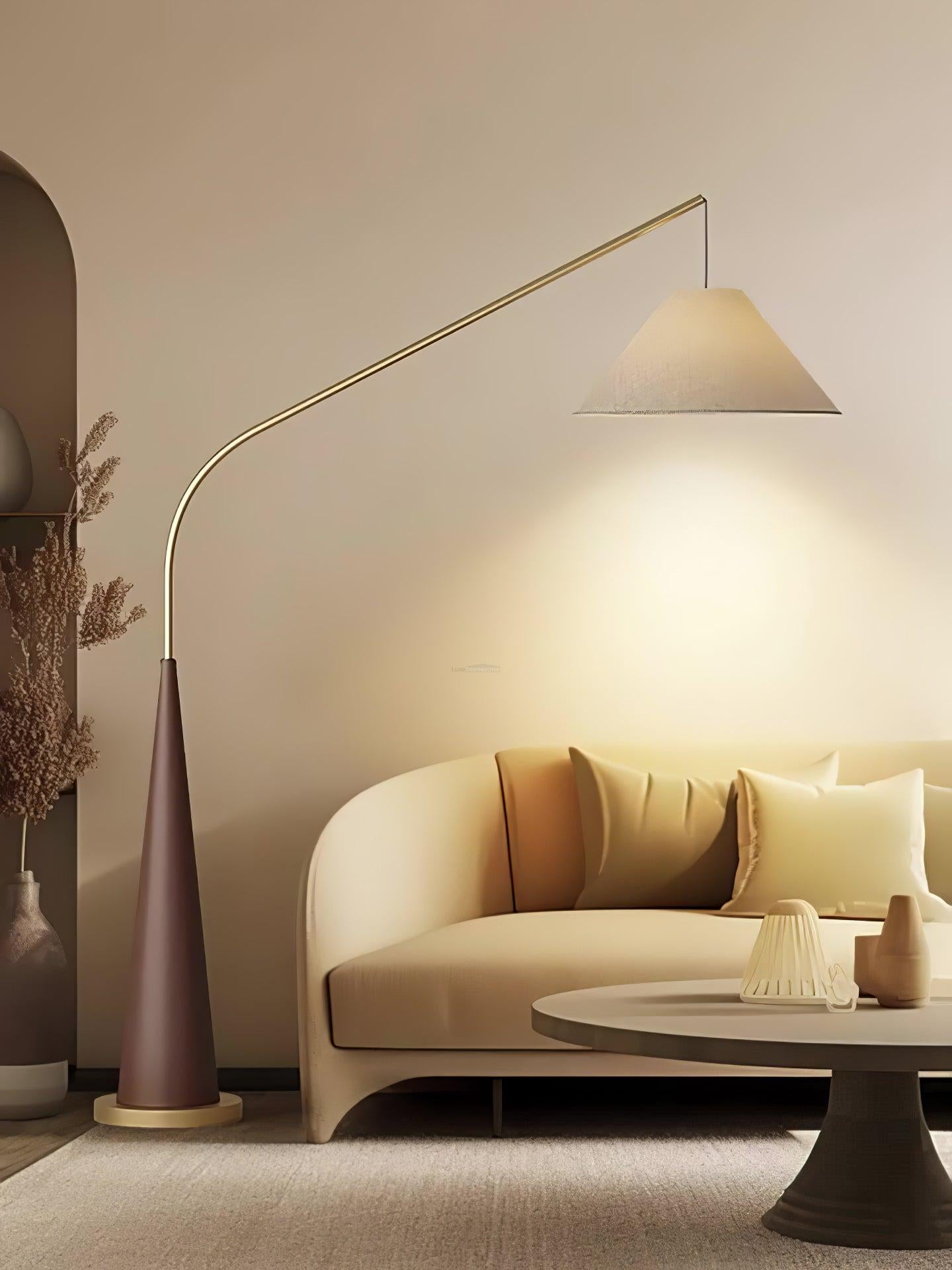 Gibson Arc Floor Lamp L 59.1″ - Bent-1-Luxehomezone