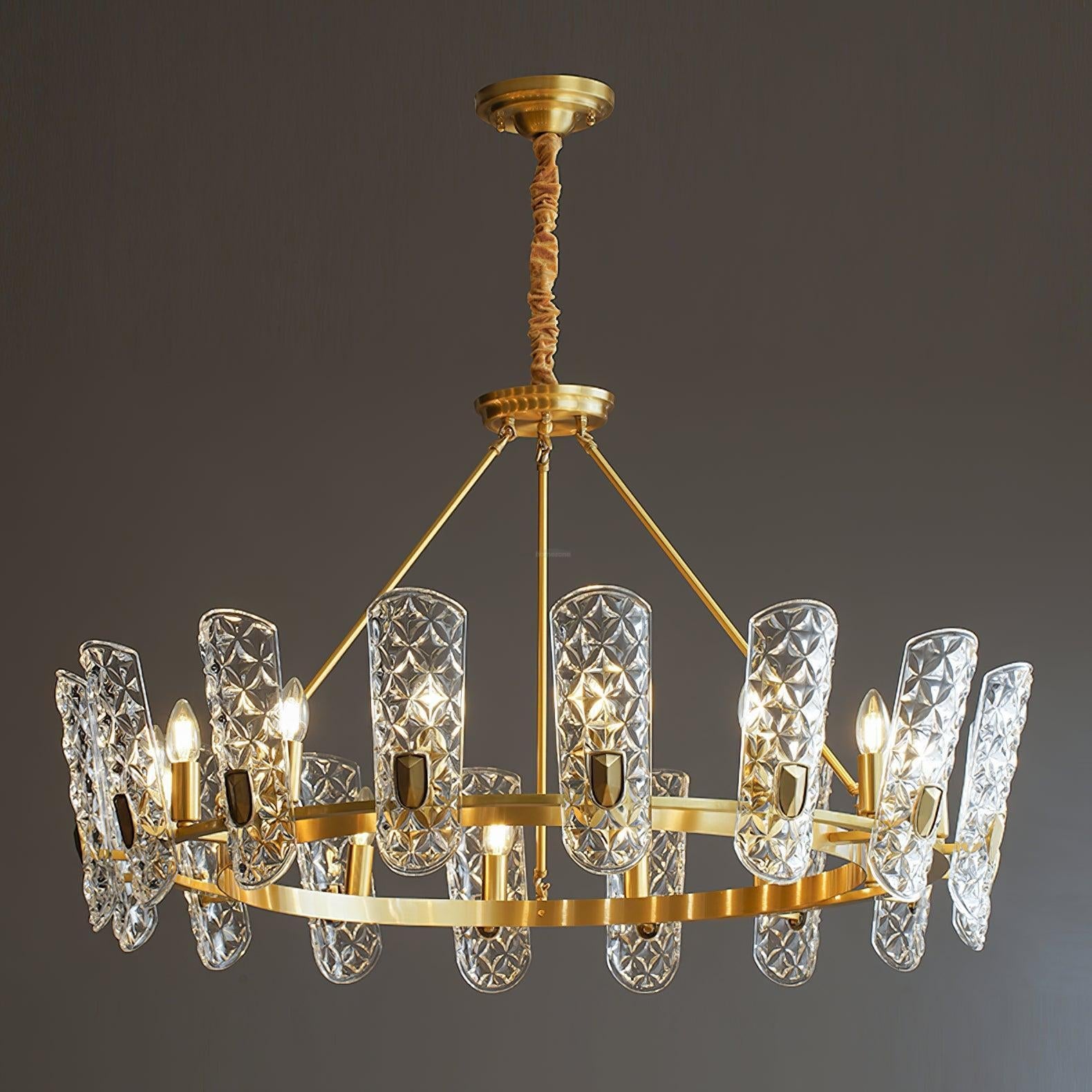 Brass Central Chandelier - Lucency-1-Luxehomezone